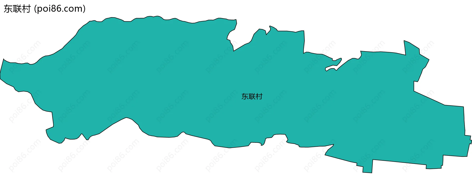 东联村边界地图