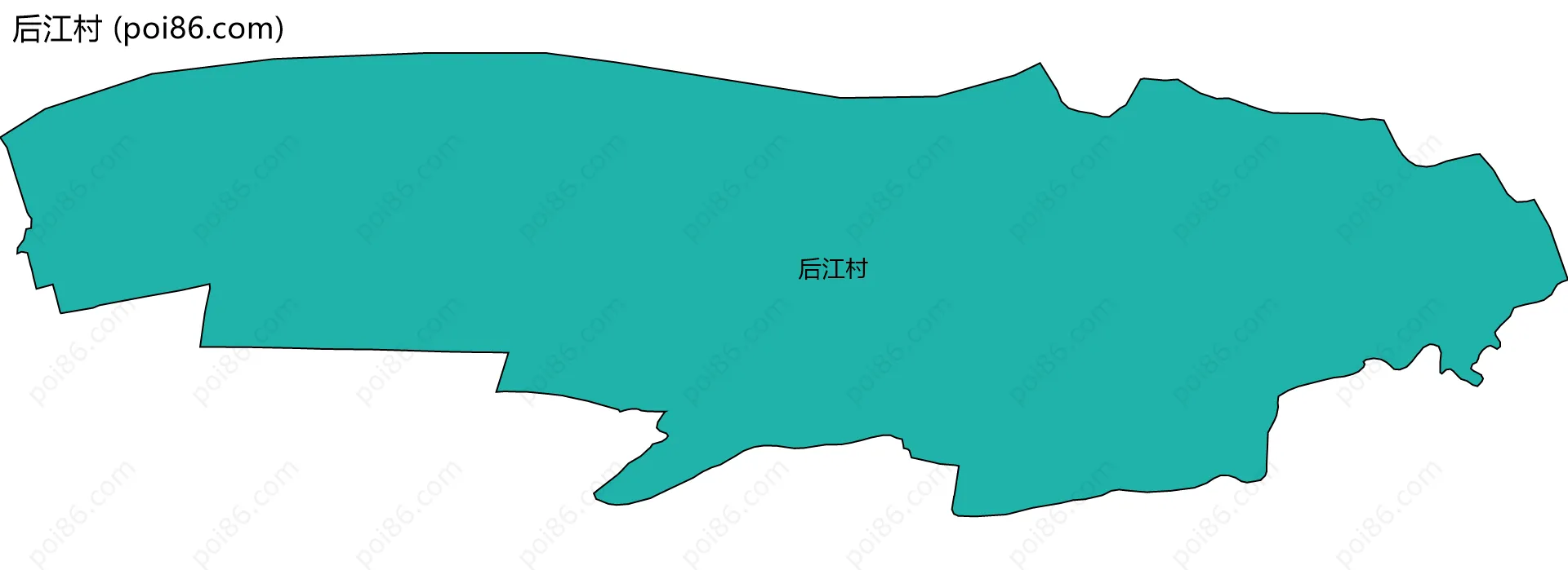 后江村边界地图