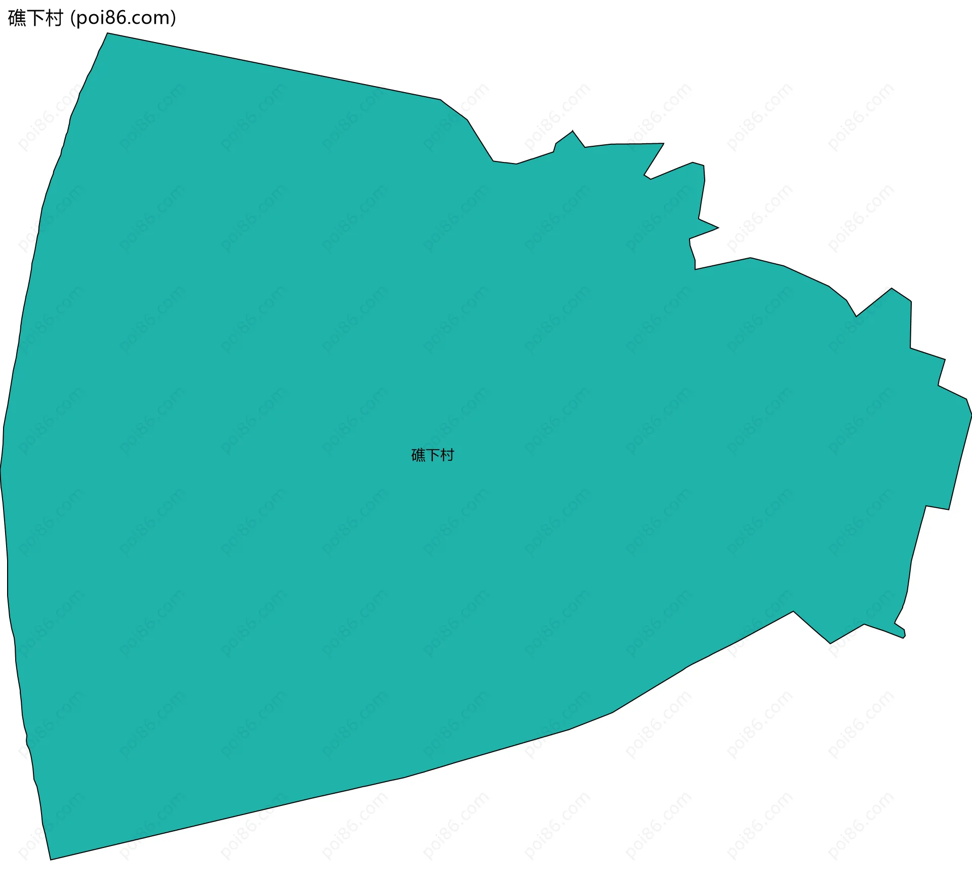 礁下村边界地图