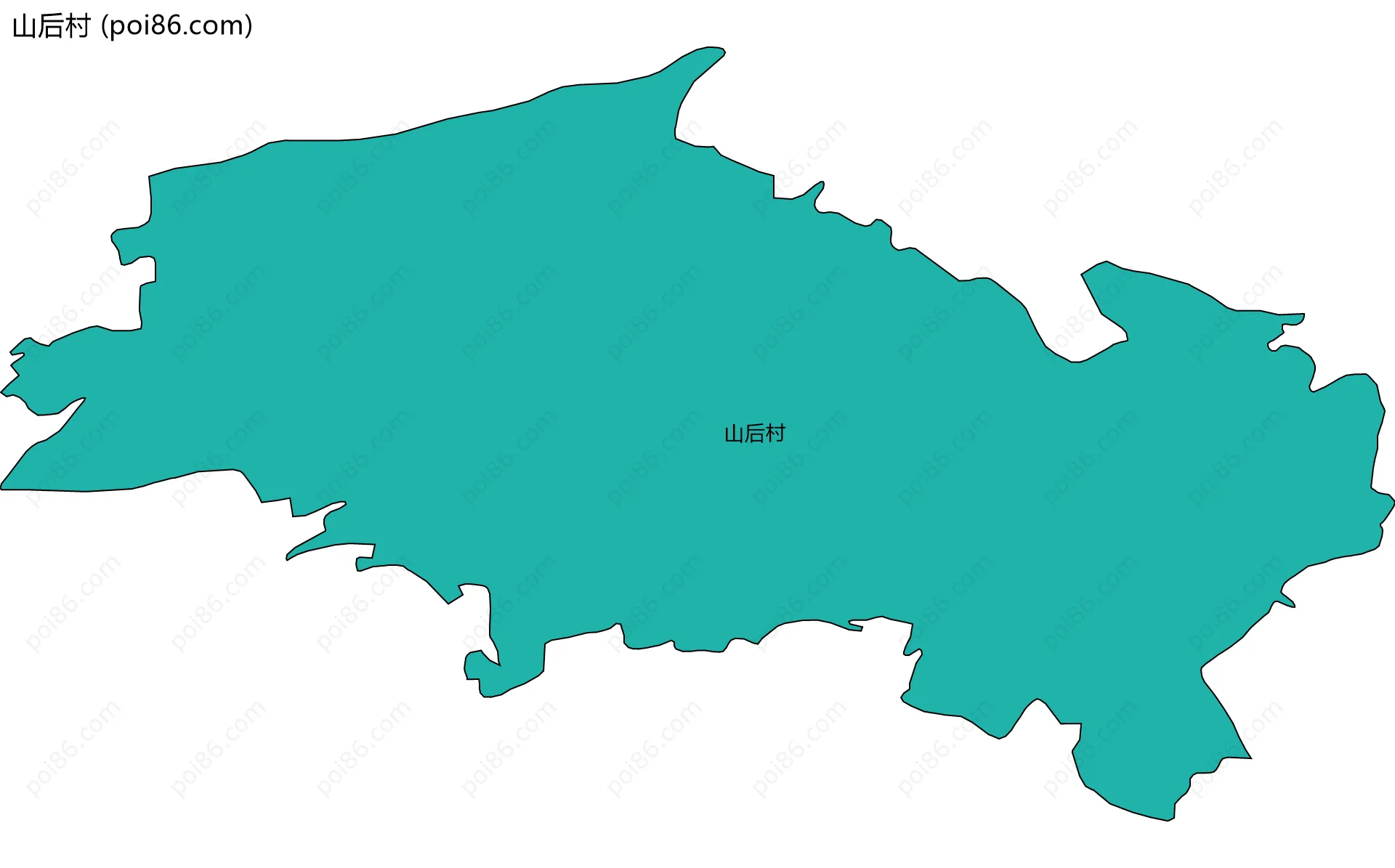 山后村边界地图