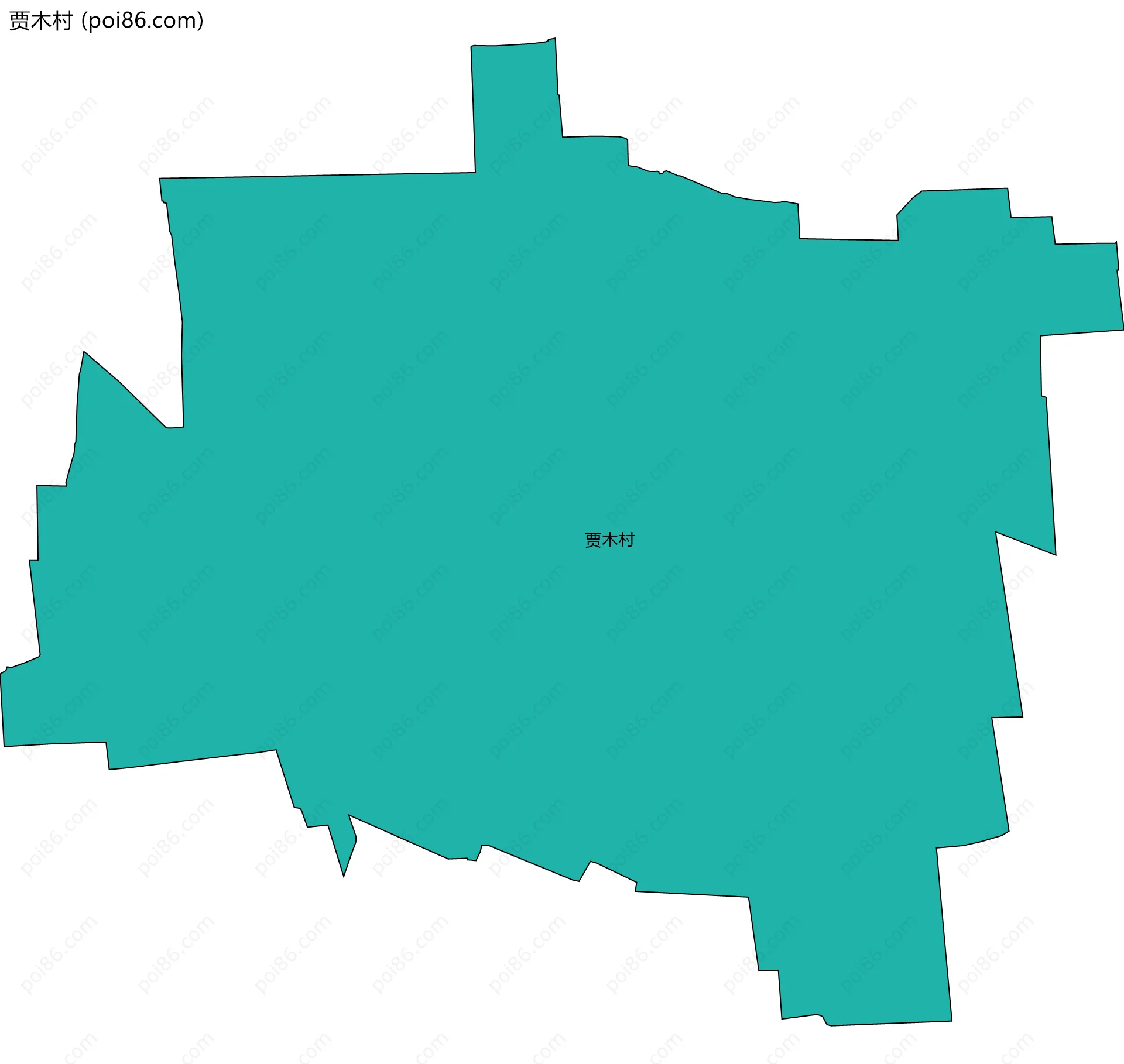 贾木村边界地图