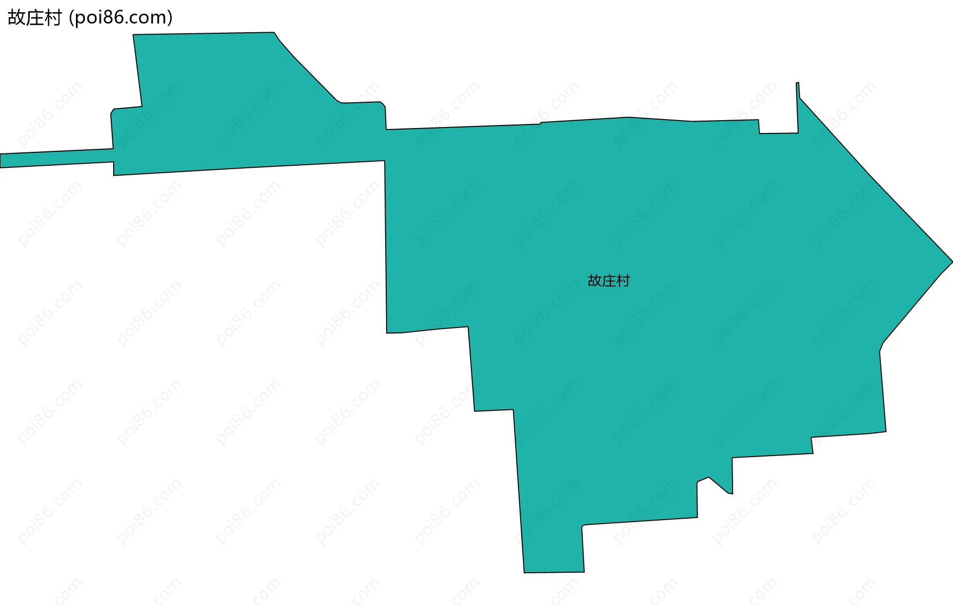 故庄村边界地图