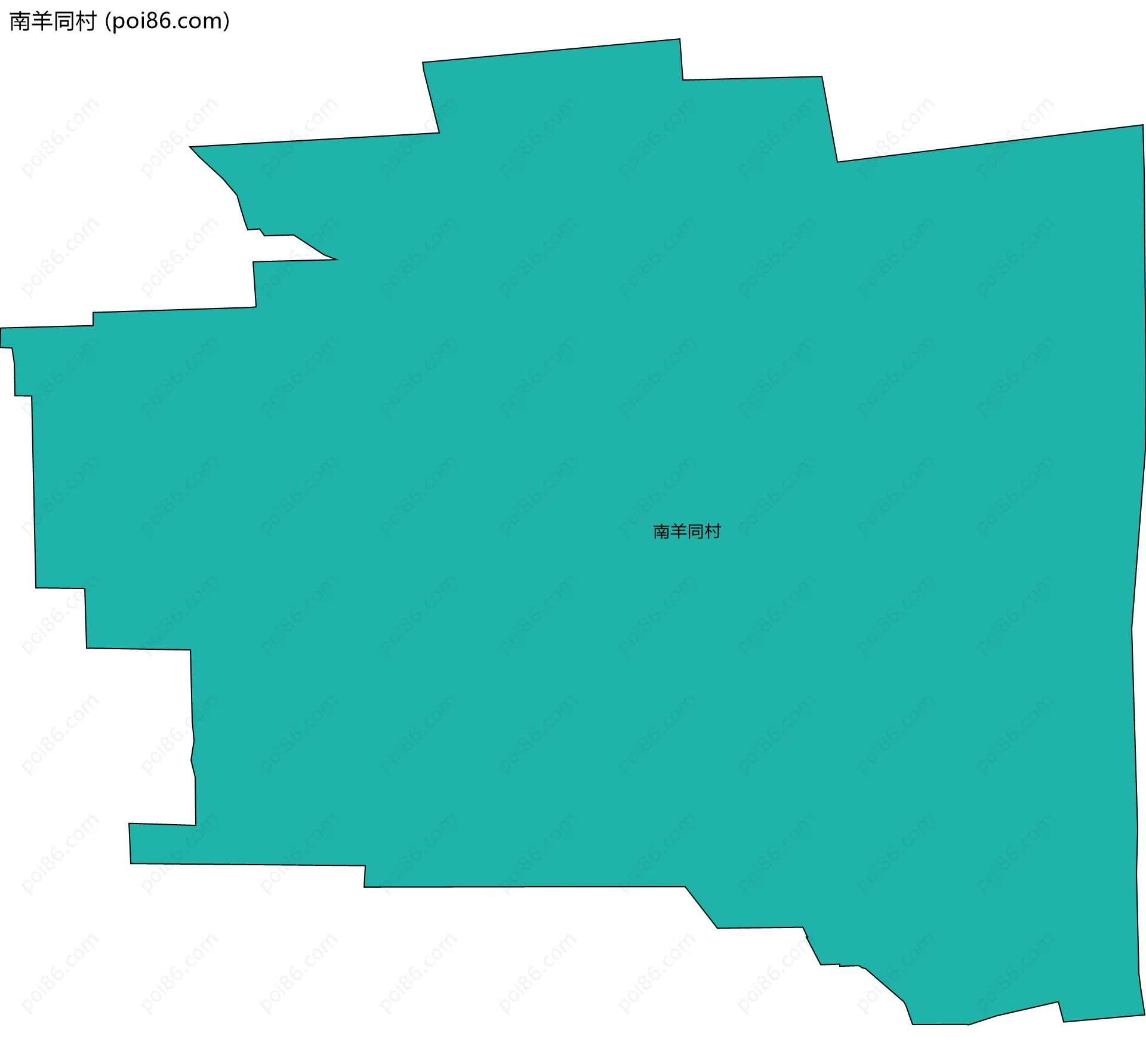 南羊同村边界地图