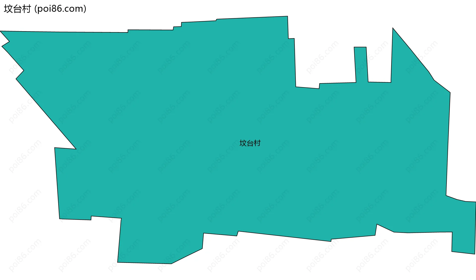 坟台村边界地图