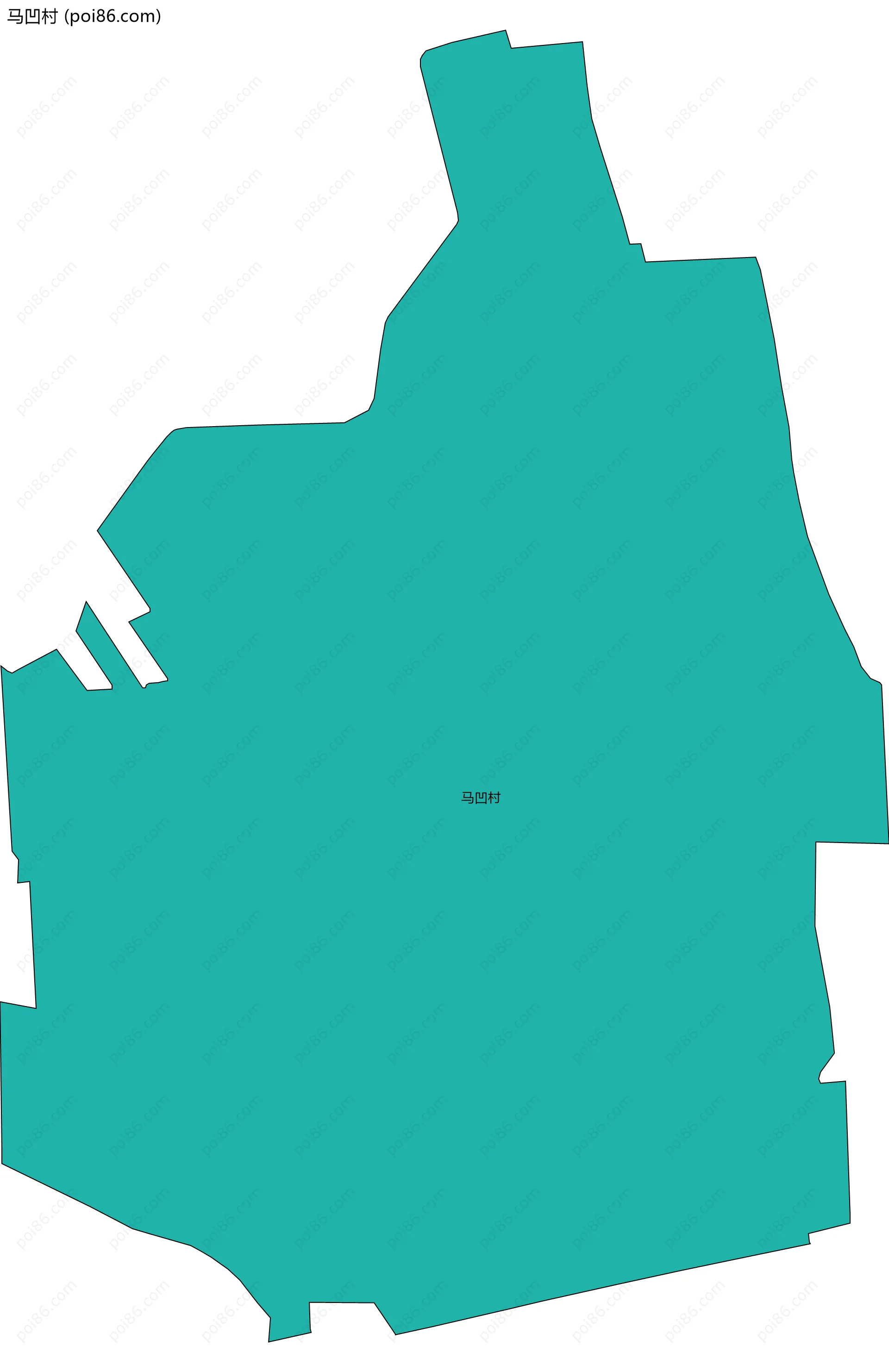 马凹村边界地图