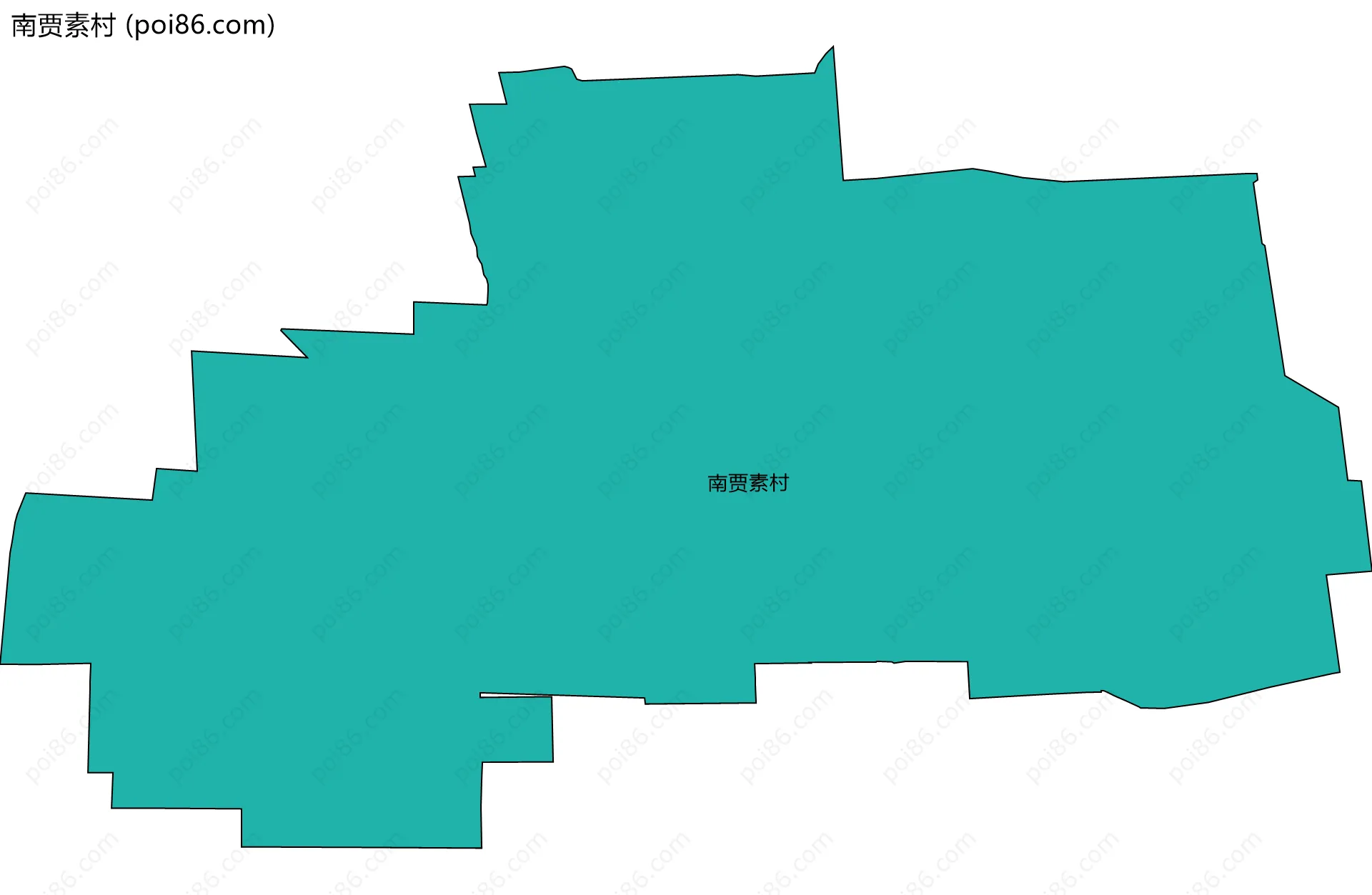 南贾素村边界地图