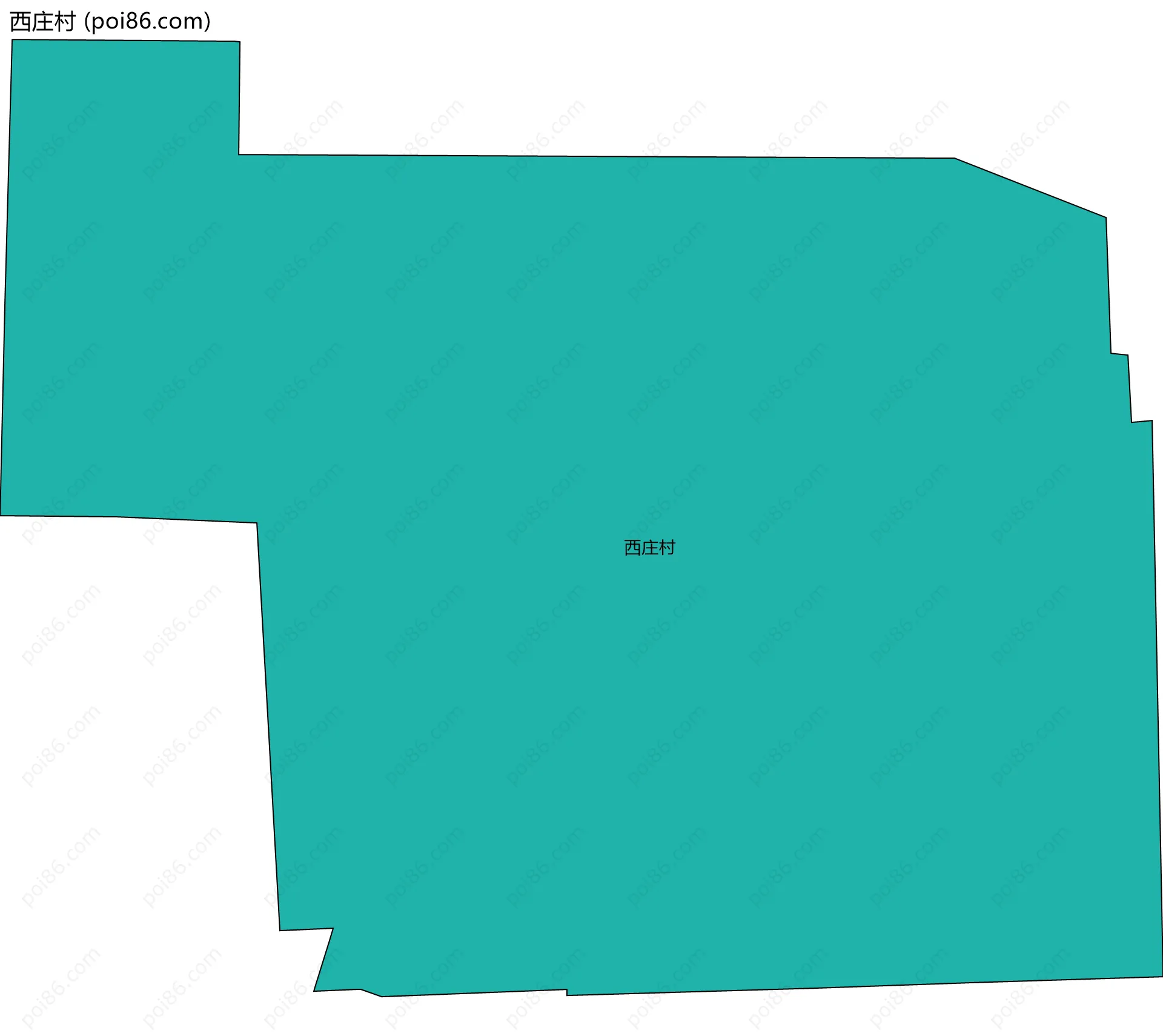 西庄村边界地图