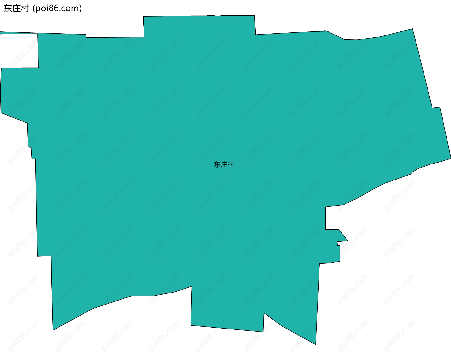 东庄村边界地图