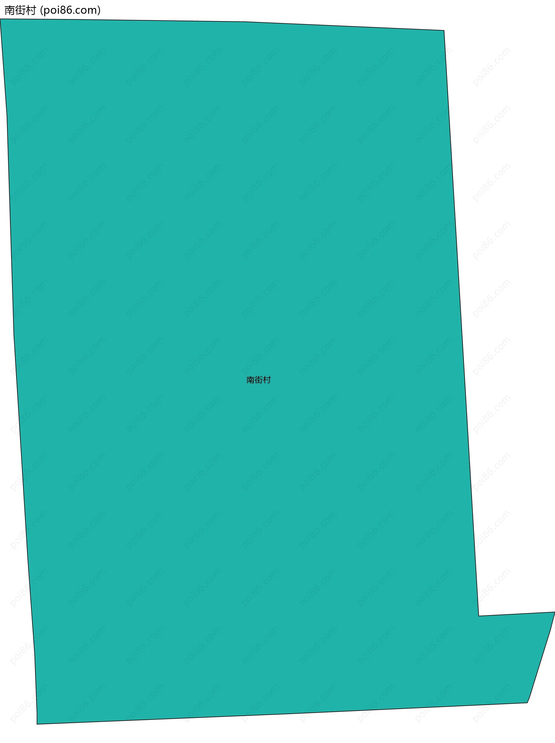 南街村边界地图