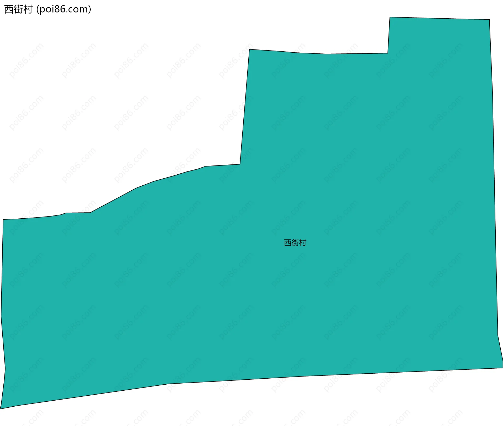 西街村边界地图