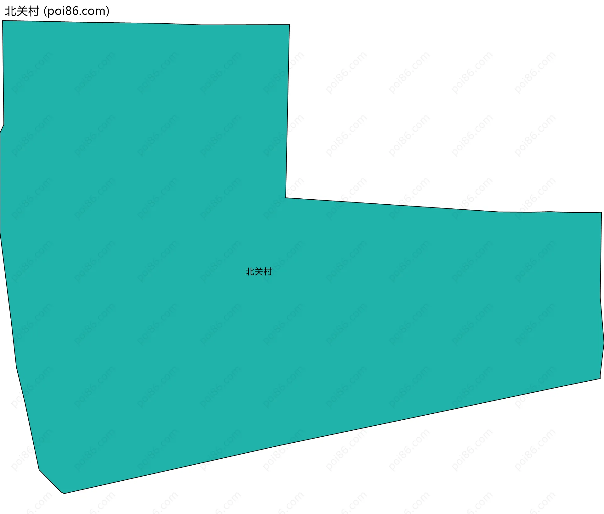 北关村边界地图