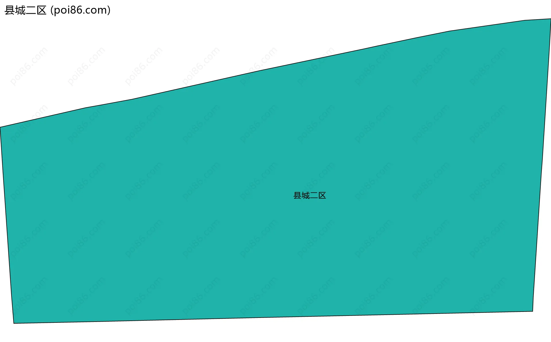县城二区边界地图
