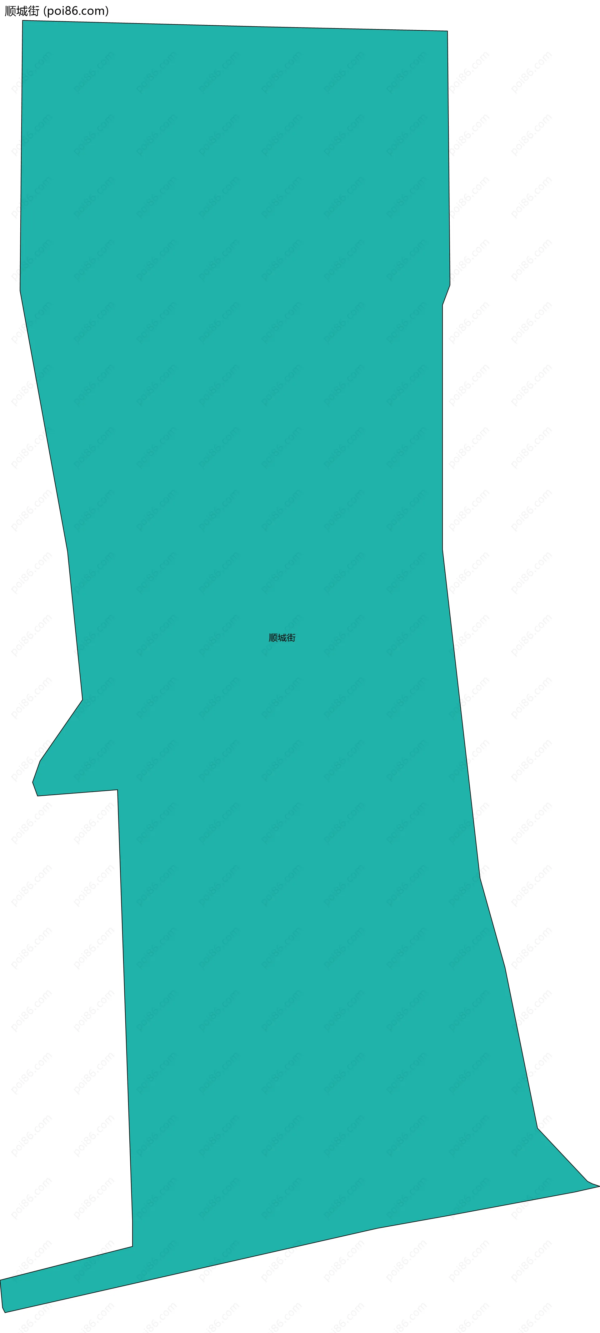 顺城街边界地图