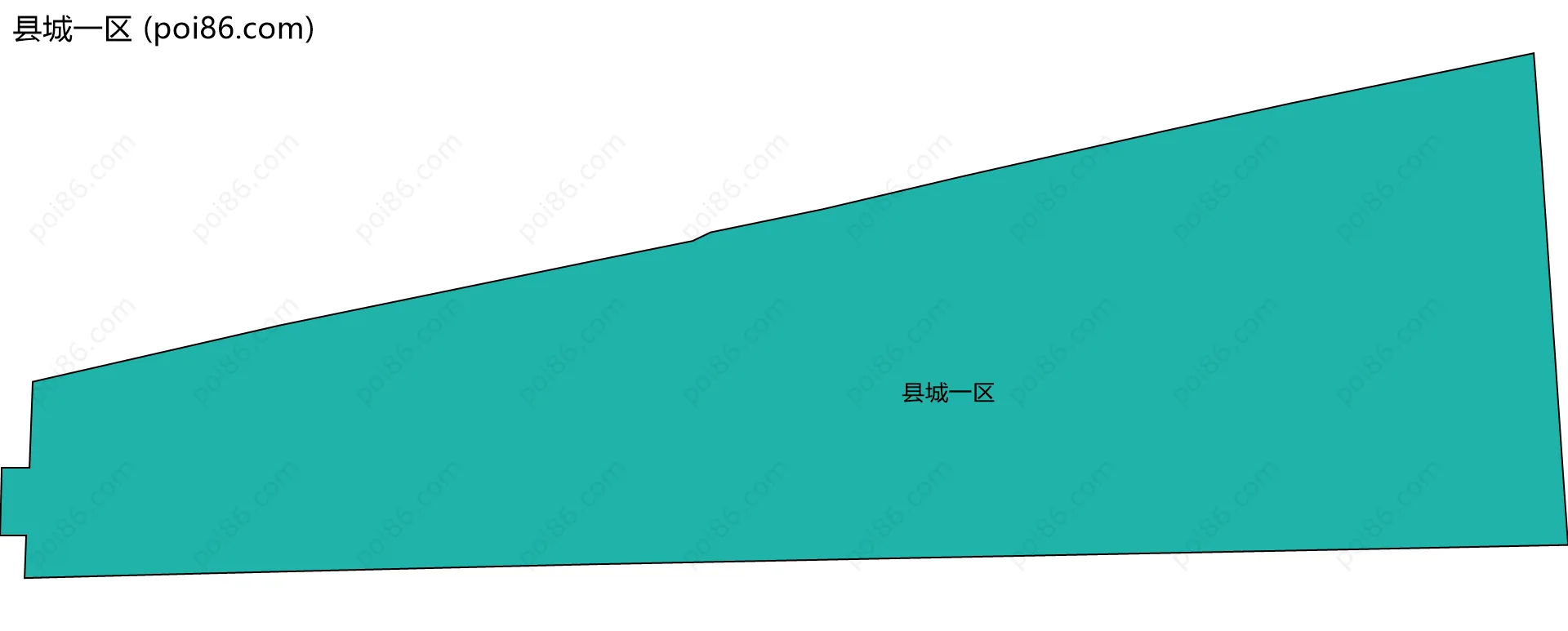 县城一区边界地图