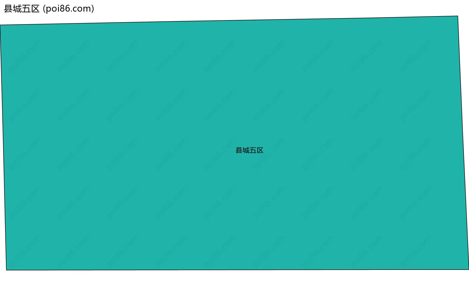 县城五区边界地图