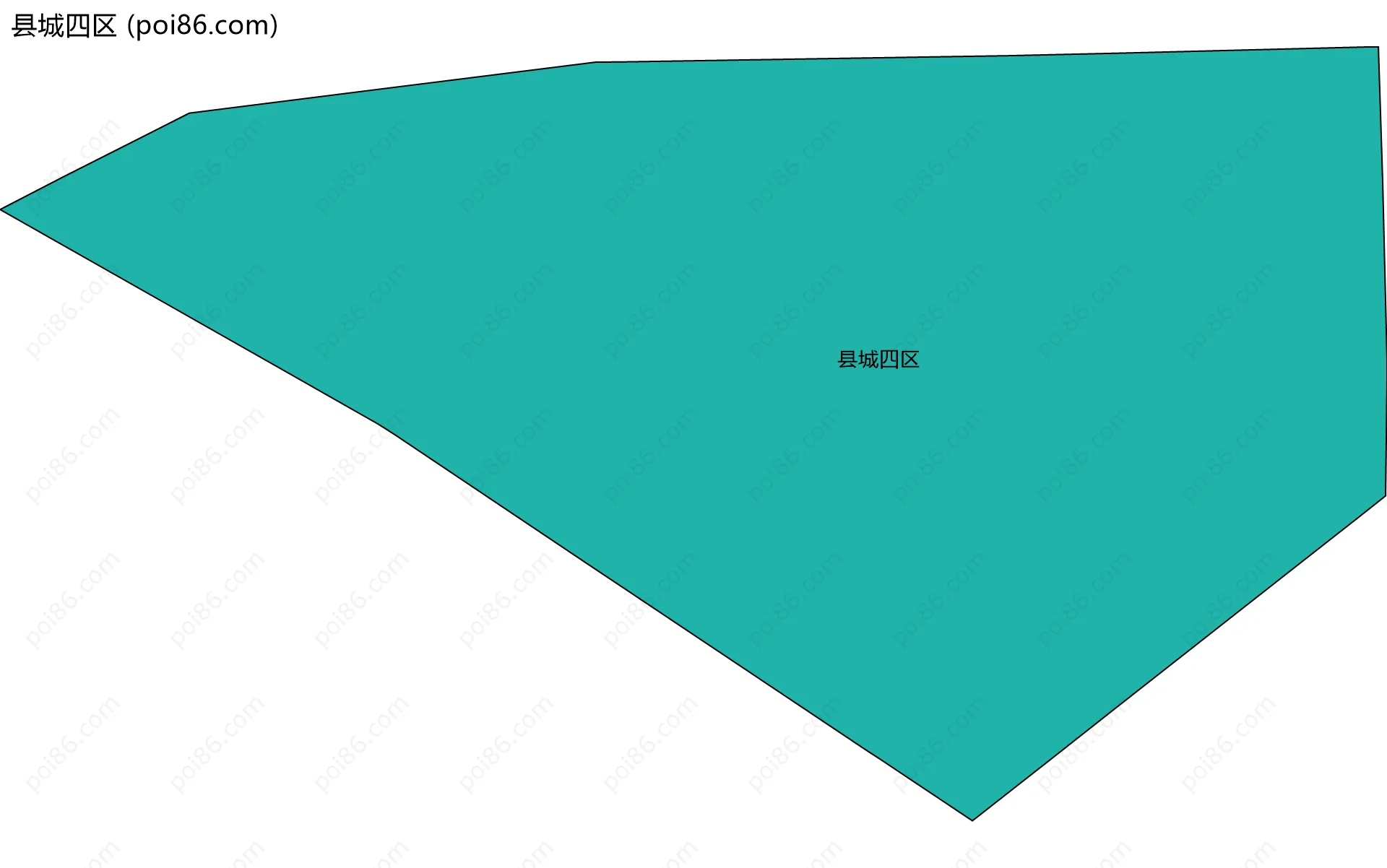 县城四区边界地图