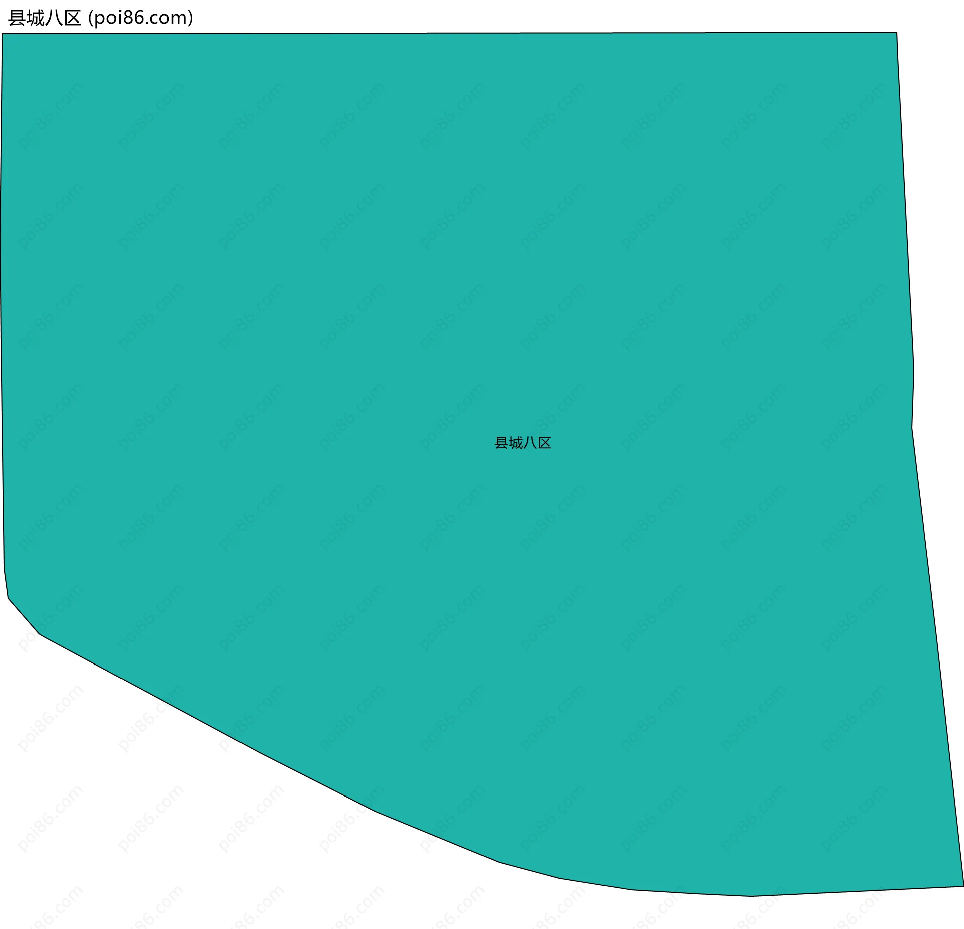 县城八区边界地图