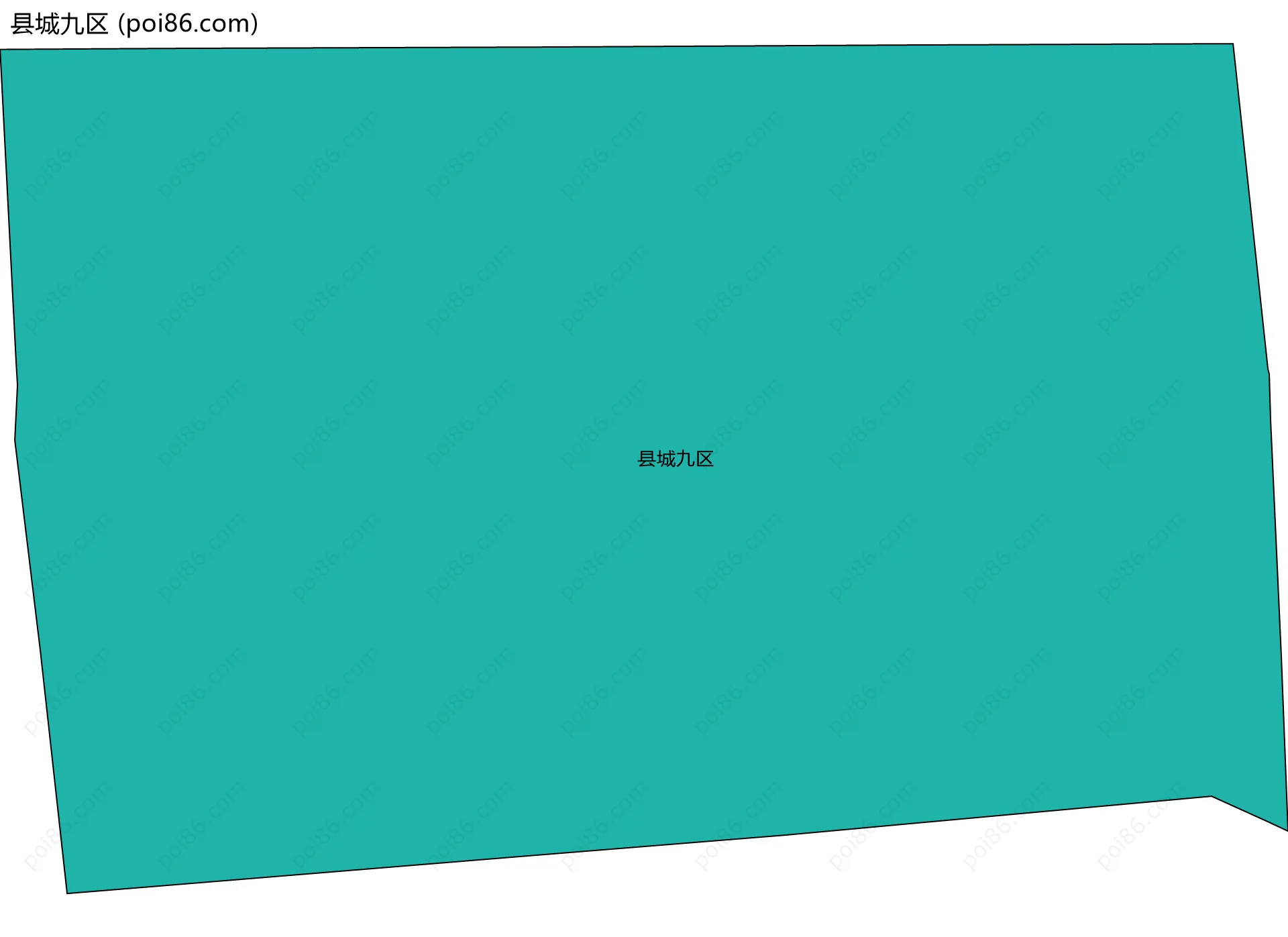 县城九区边界地图