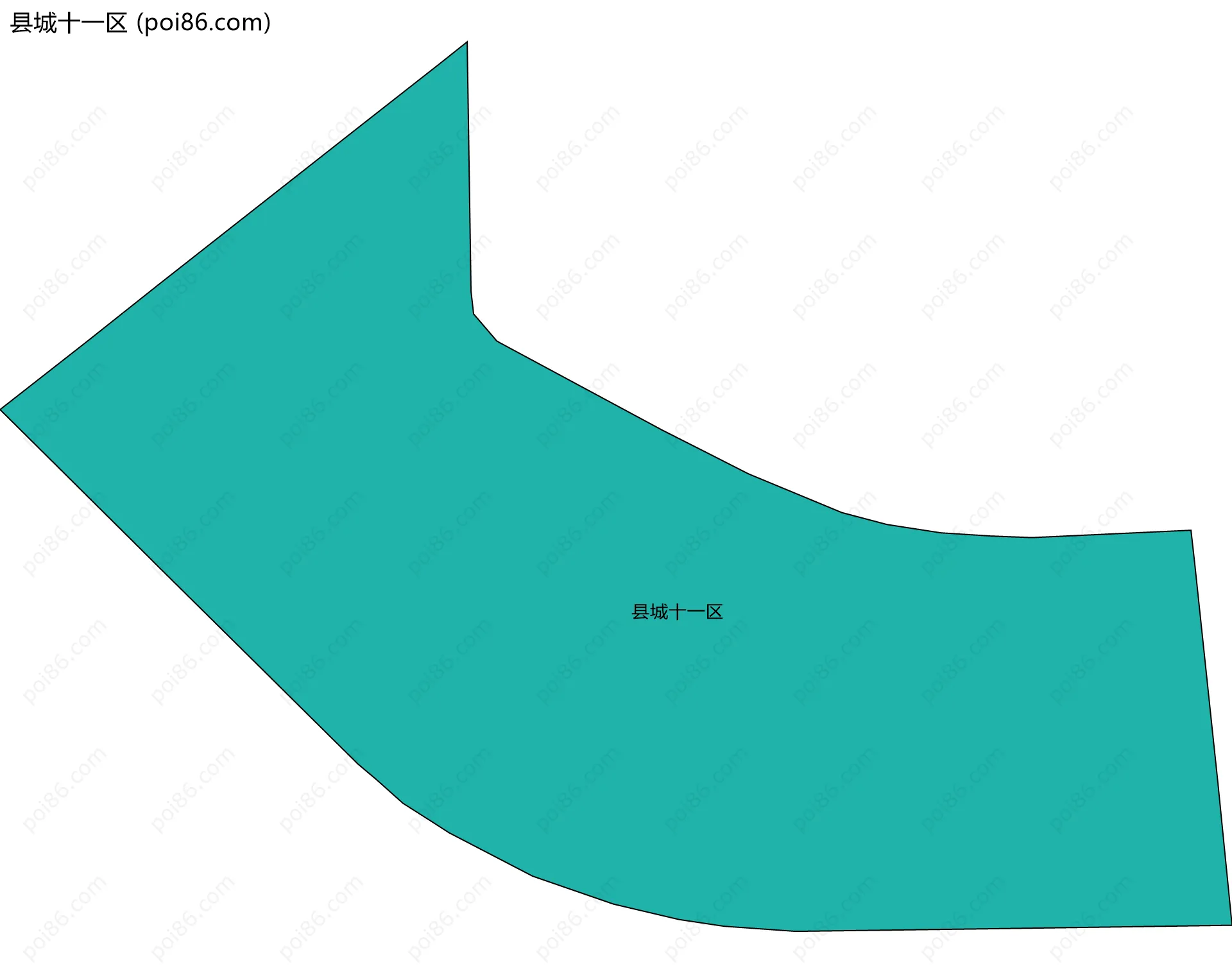 县城十一区边界地图