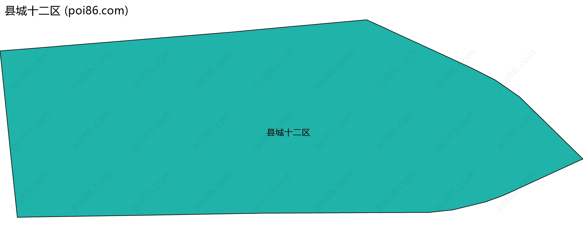 县城十二区边界地图