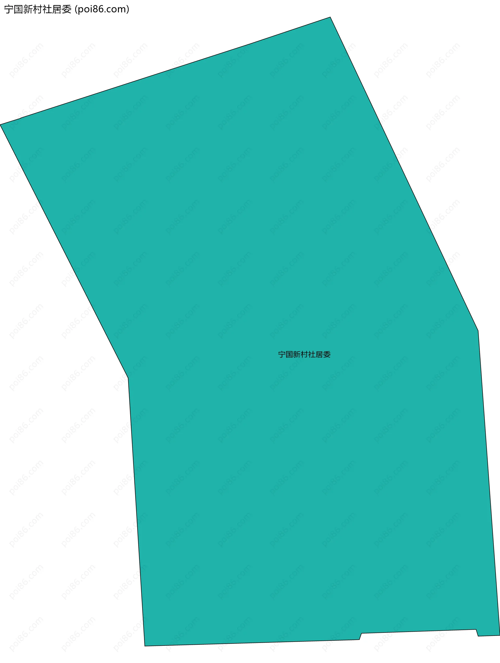 宁国新村社居委边界地图