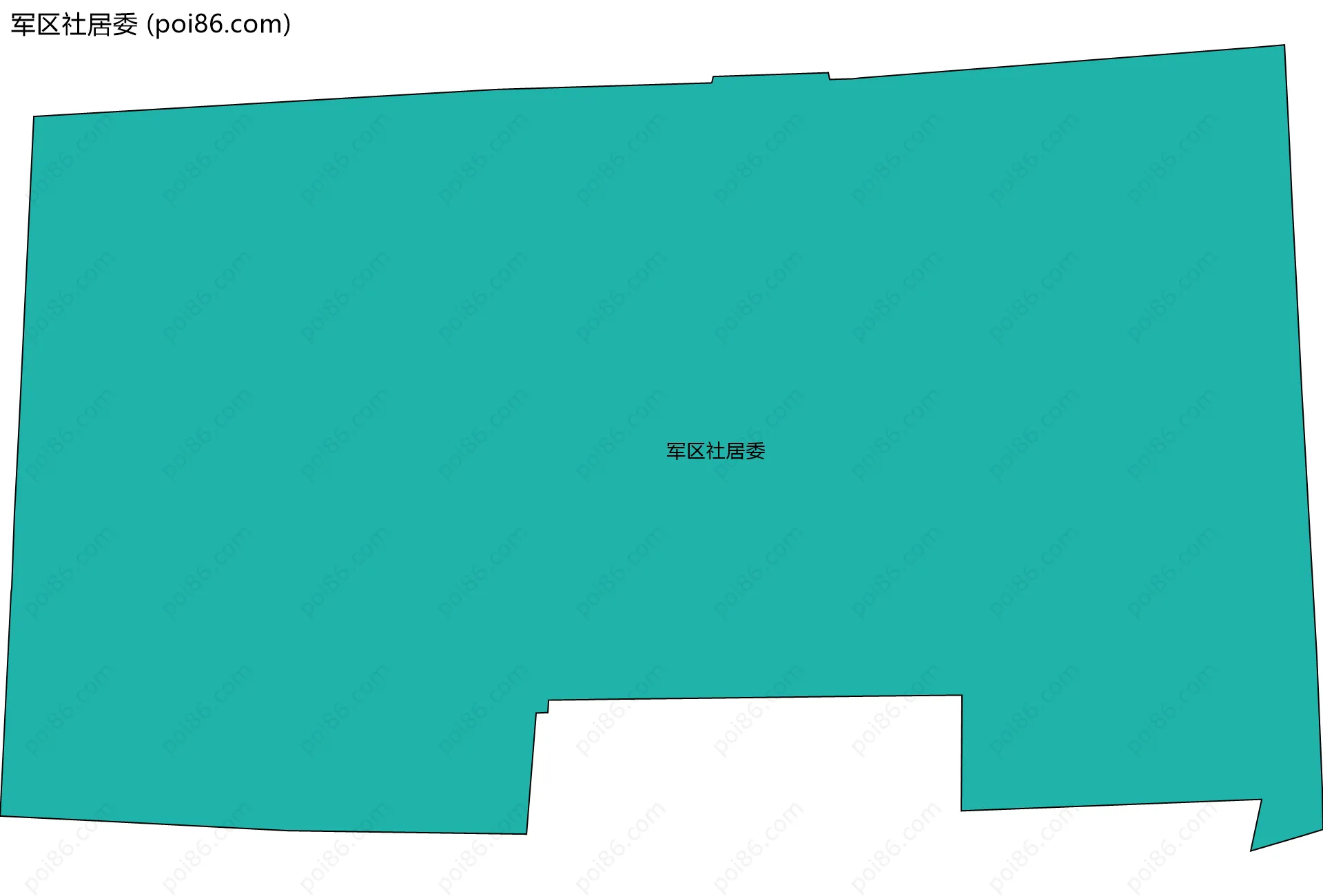 军区社居委边界地图