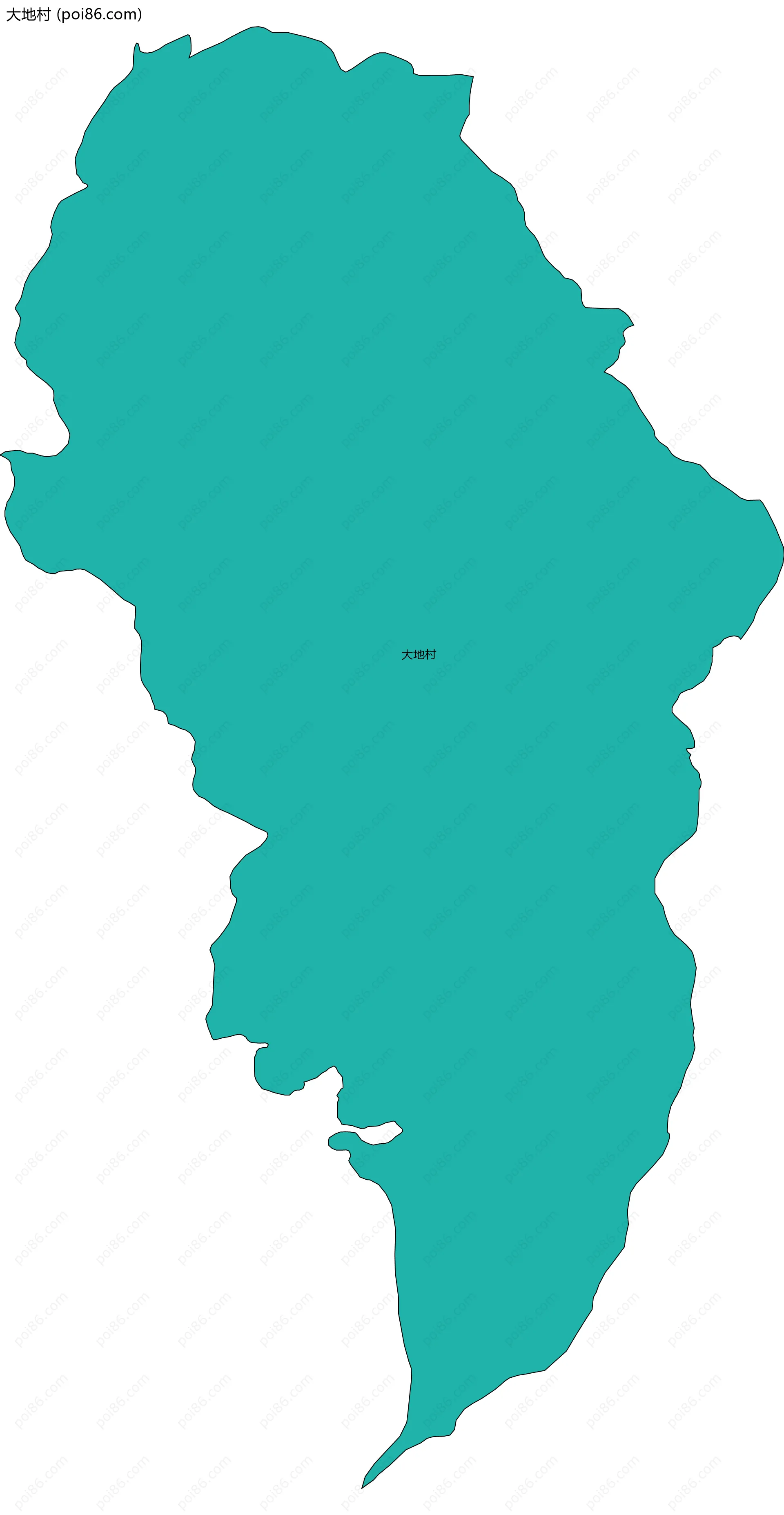 大地村边界地图