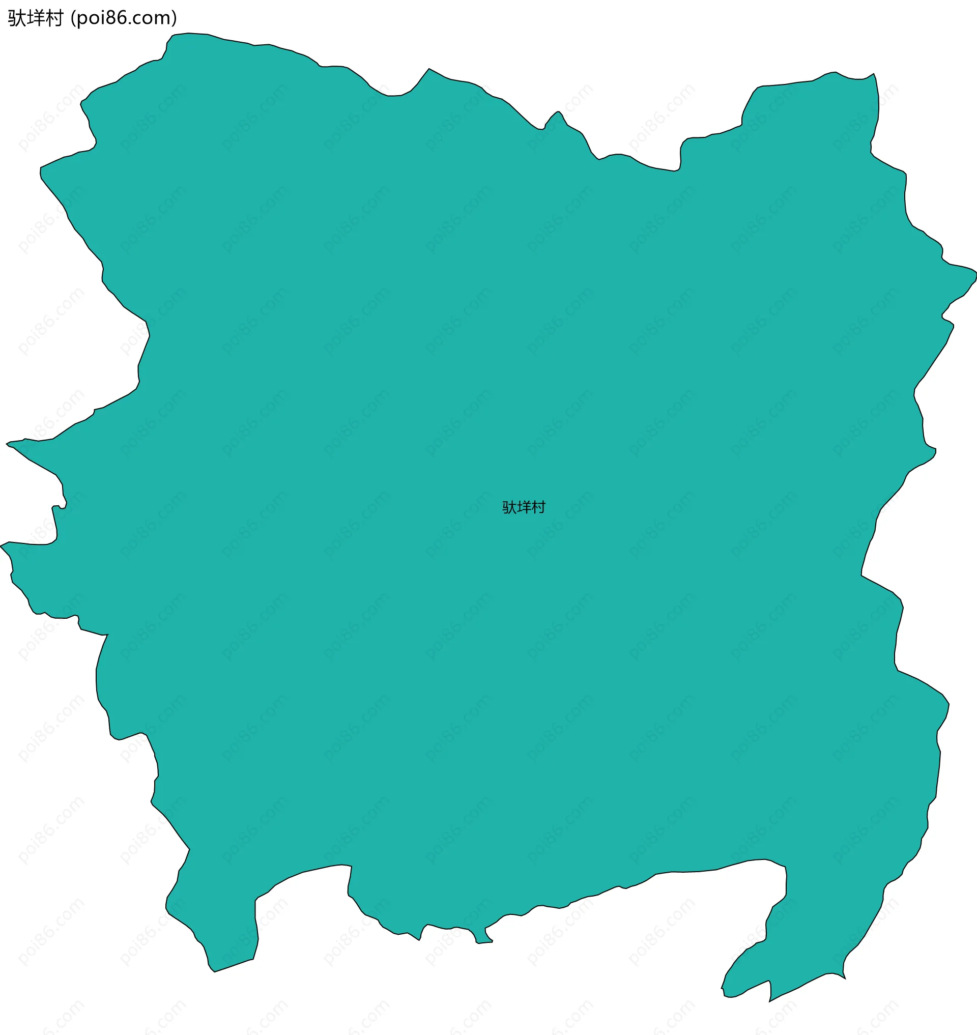 驮垟村边界地图