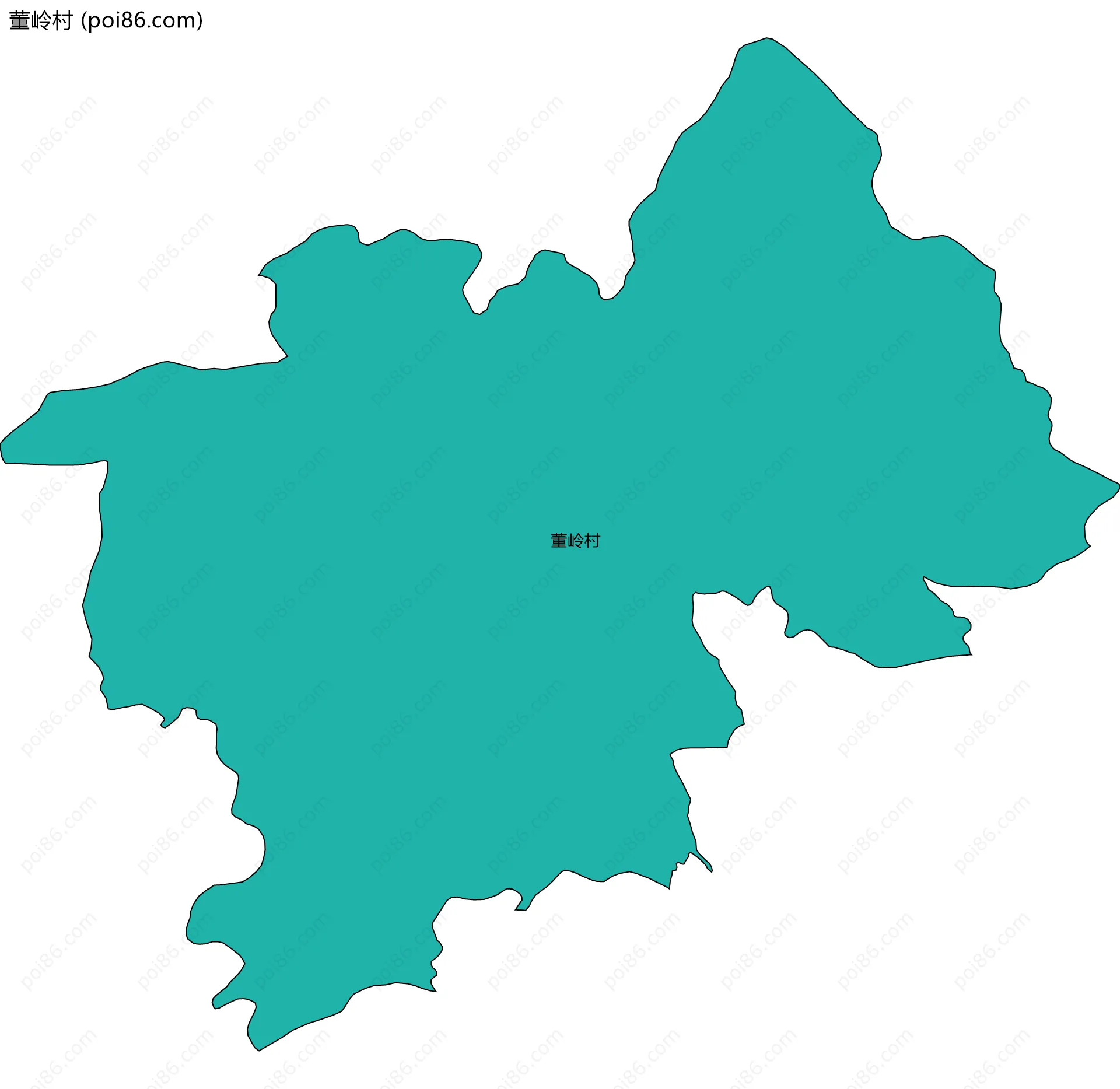 董岭村边界地图