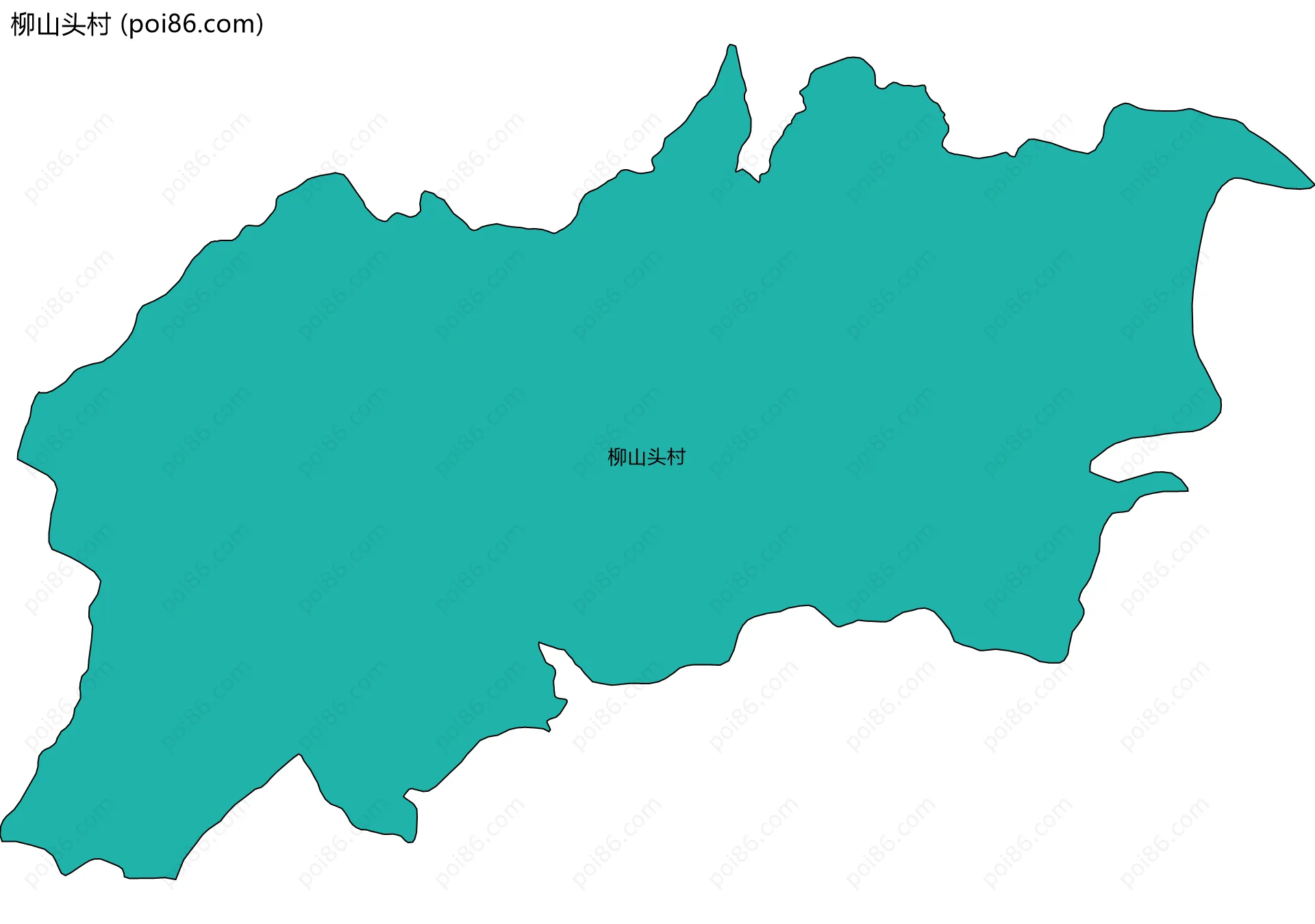 柳山头村边界地图