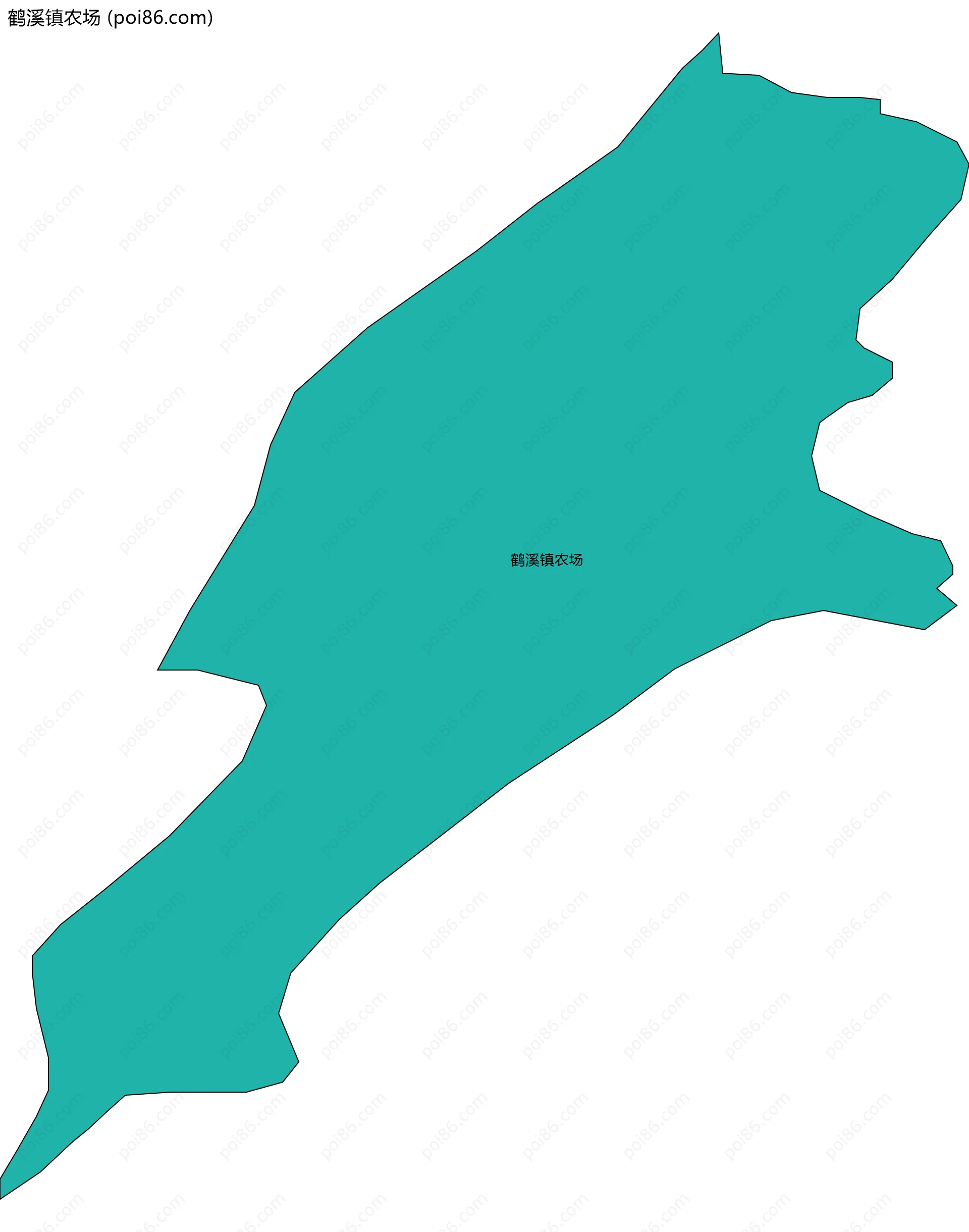 鹤溪镇农场边界地图