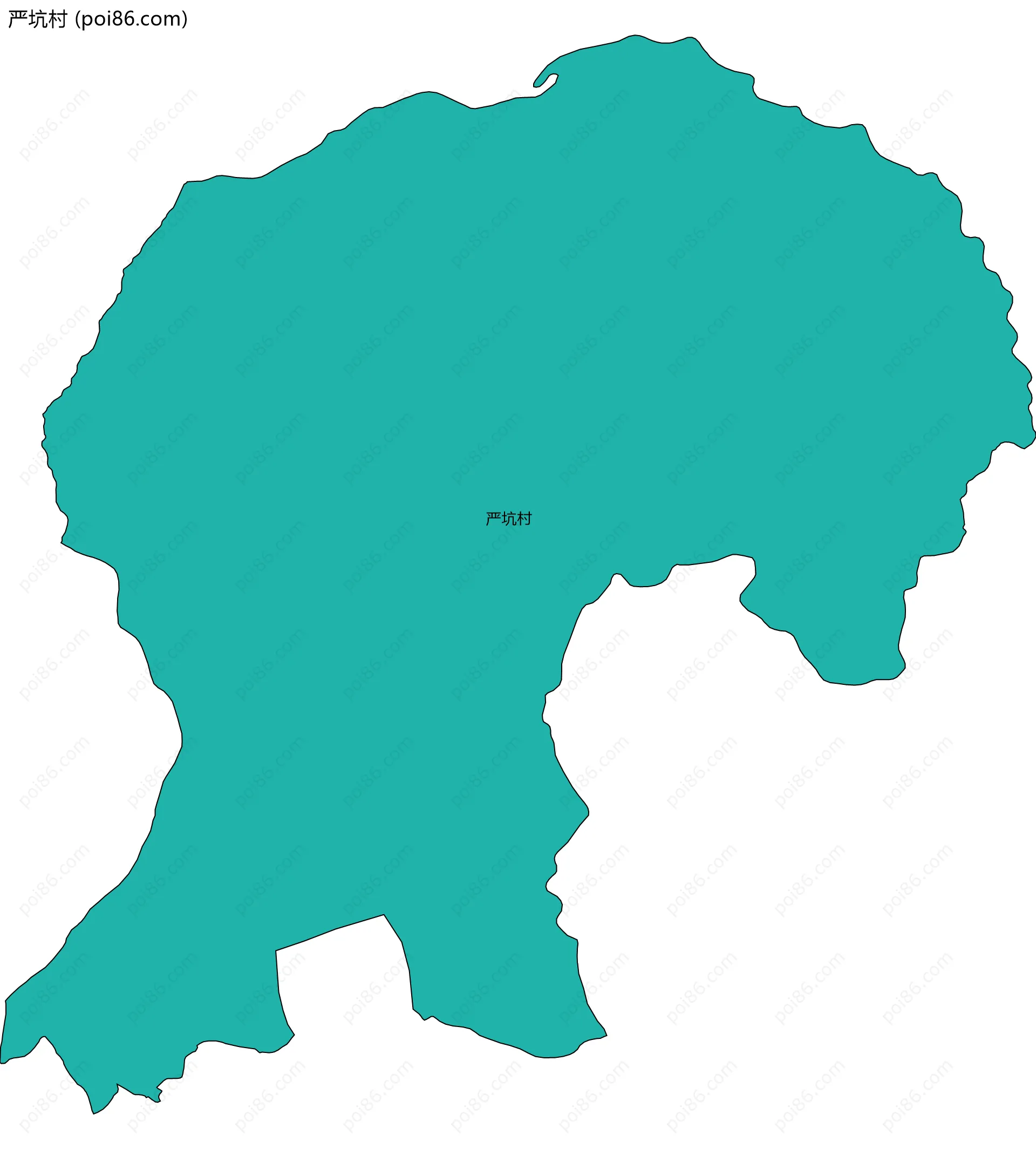 严坑村边界地图