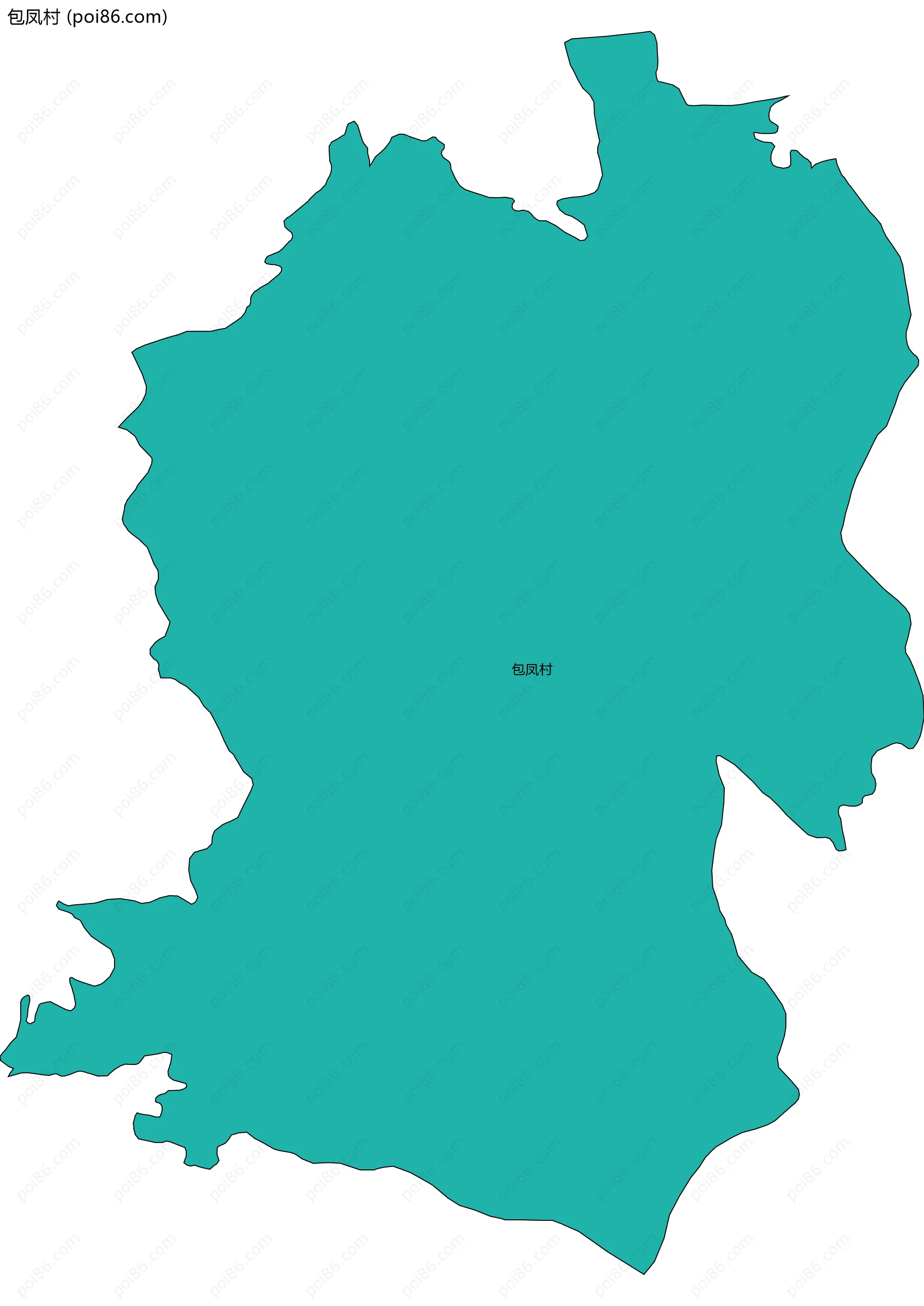 包凤村边界地图