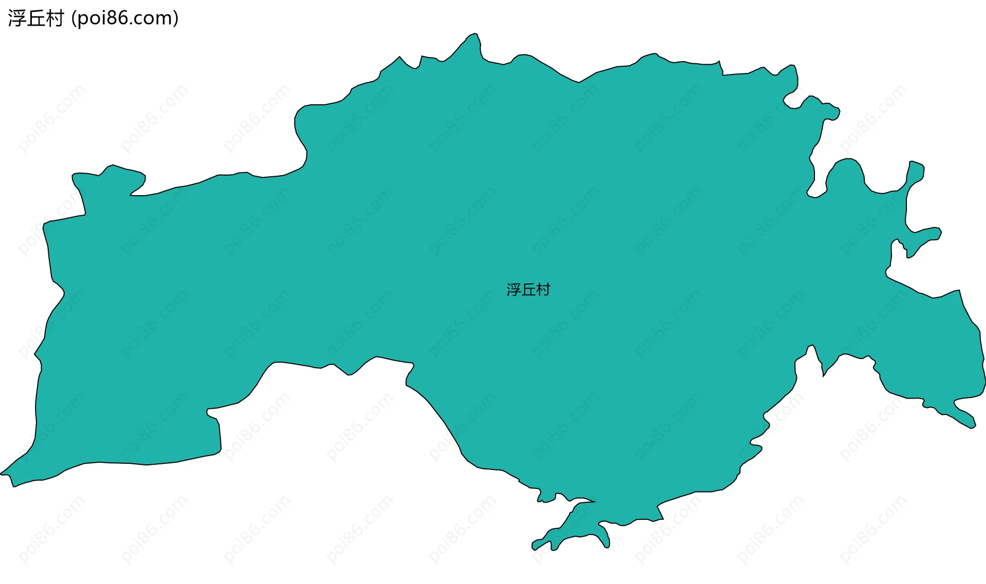 浮丘村边界地图