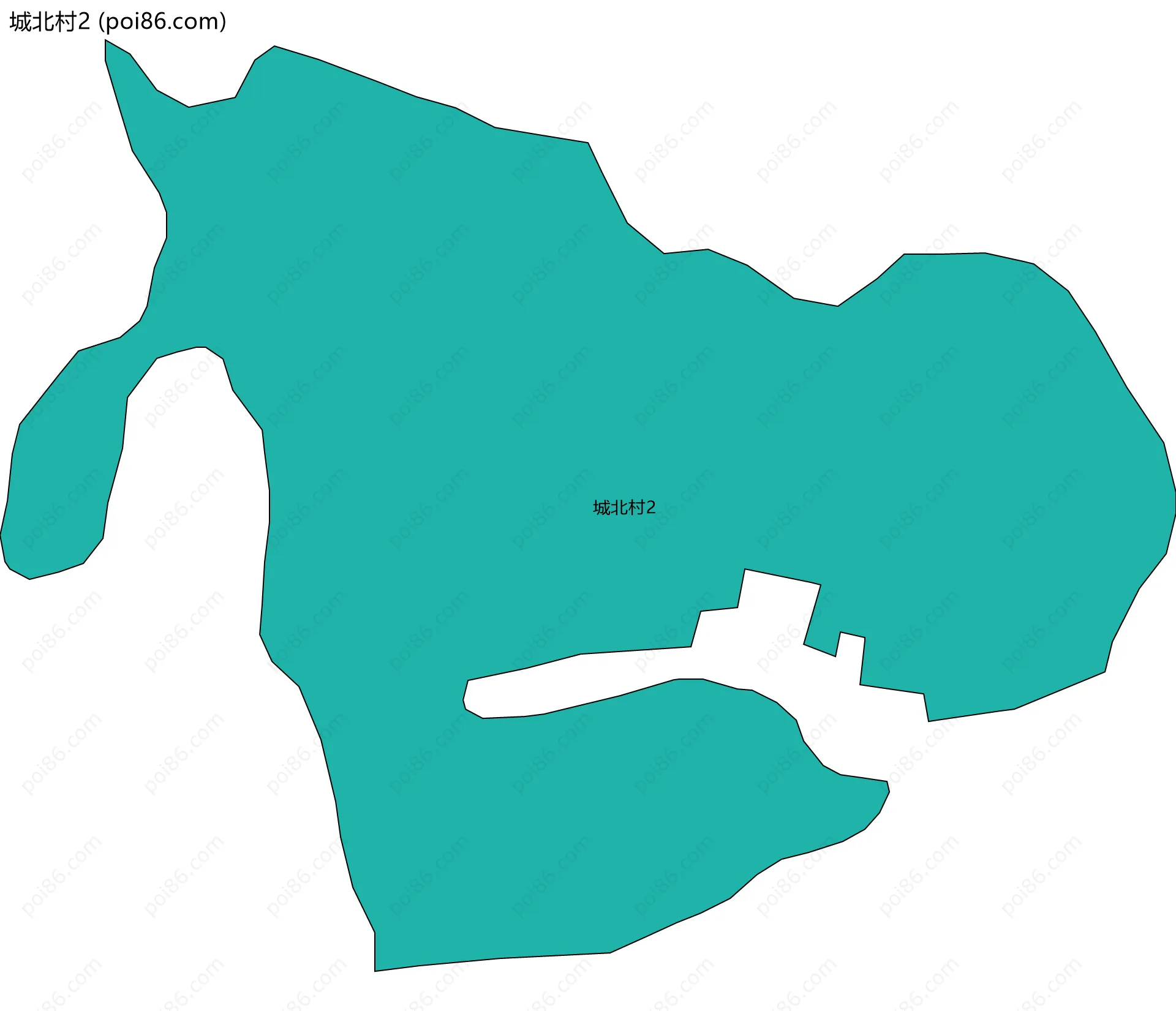 城北村2边界地图