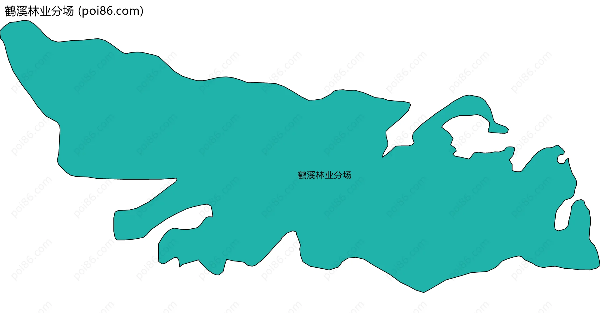 鹤溪林业分场边界地图