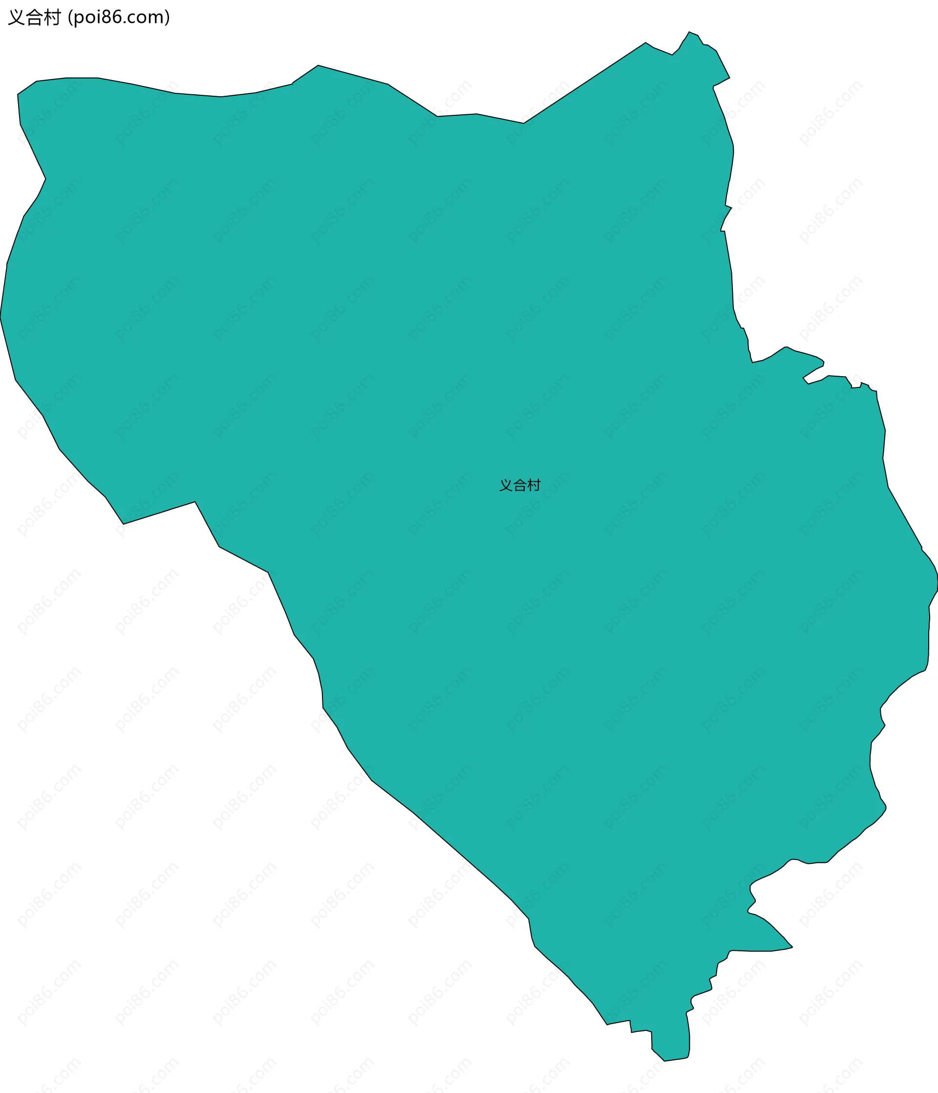 义合村边界地图