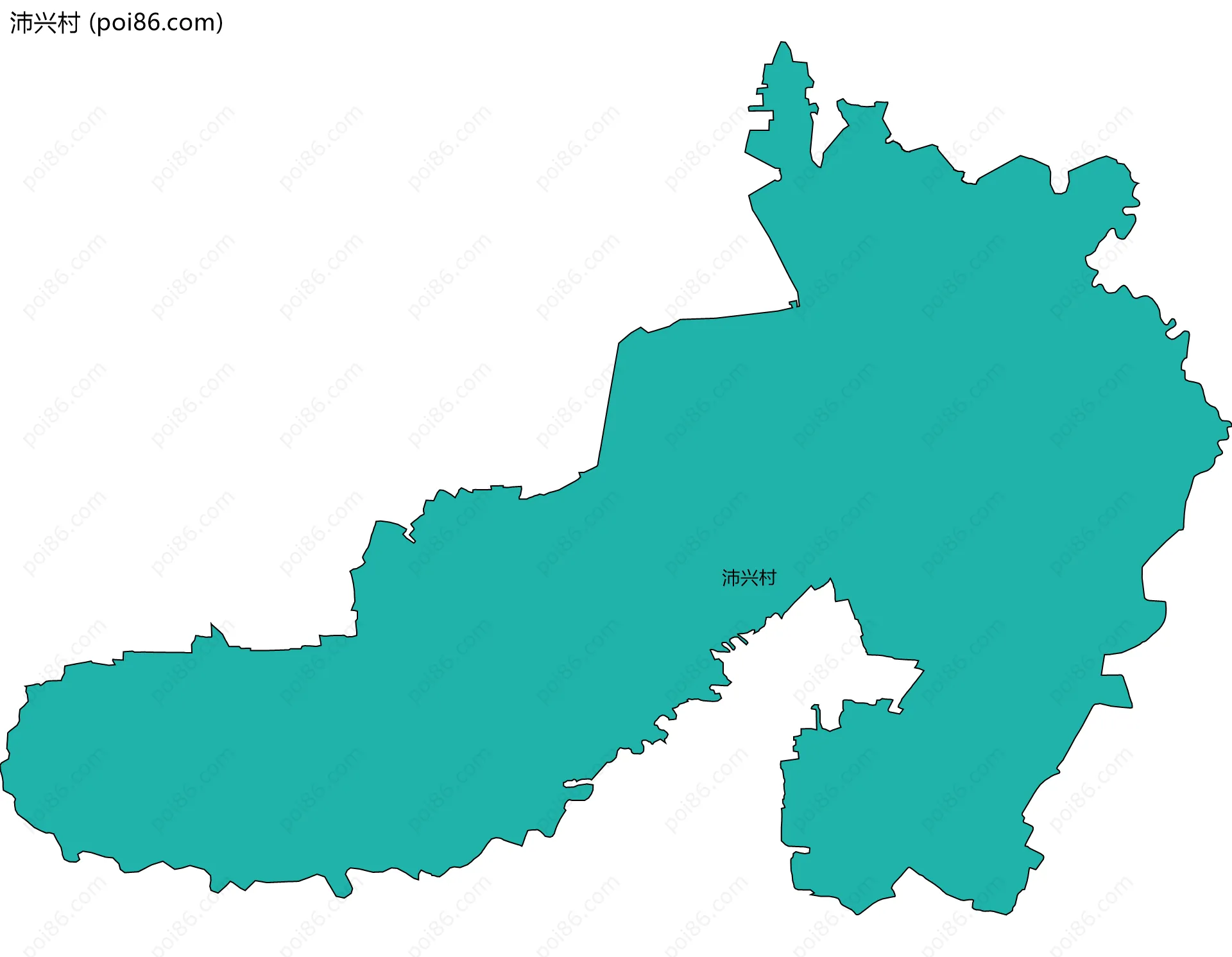 沛兴村边界地图