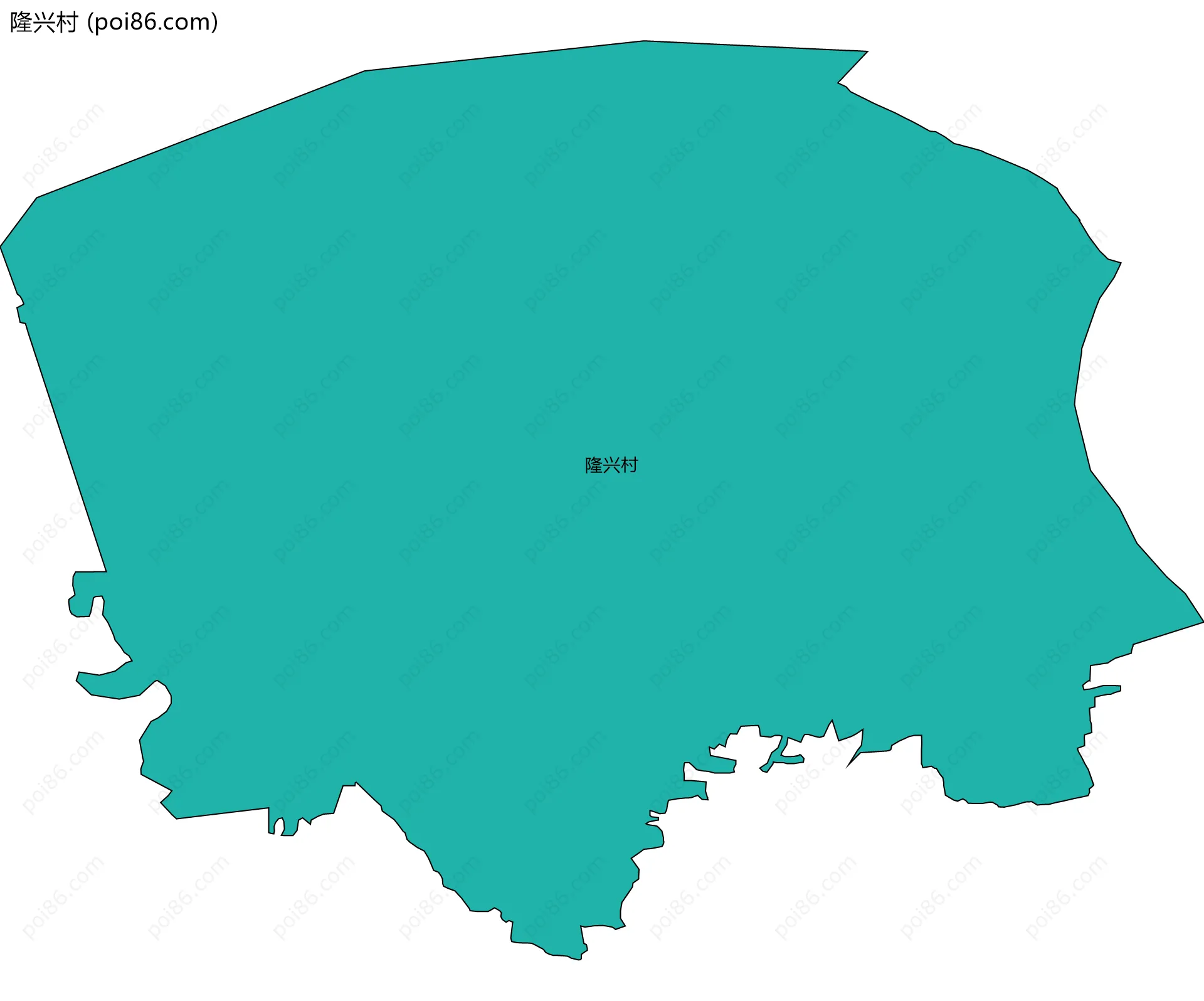 隆兴村边界地图