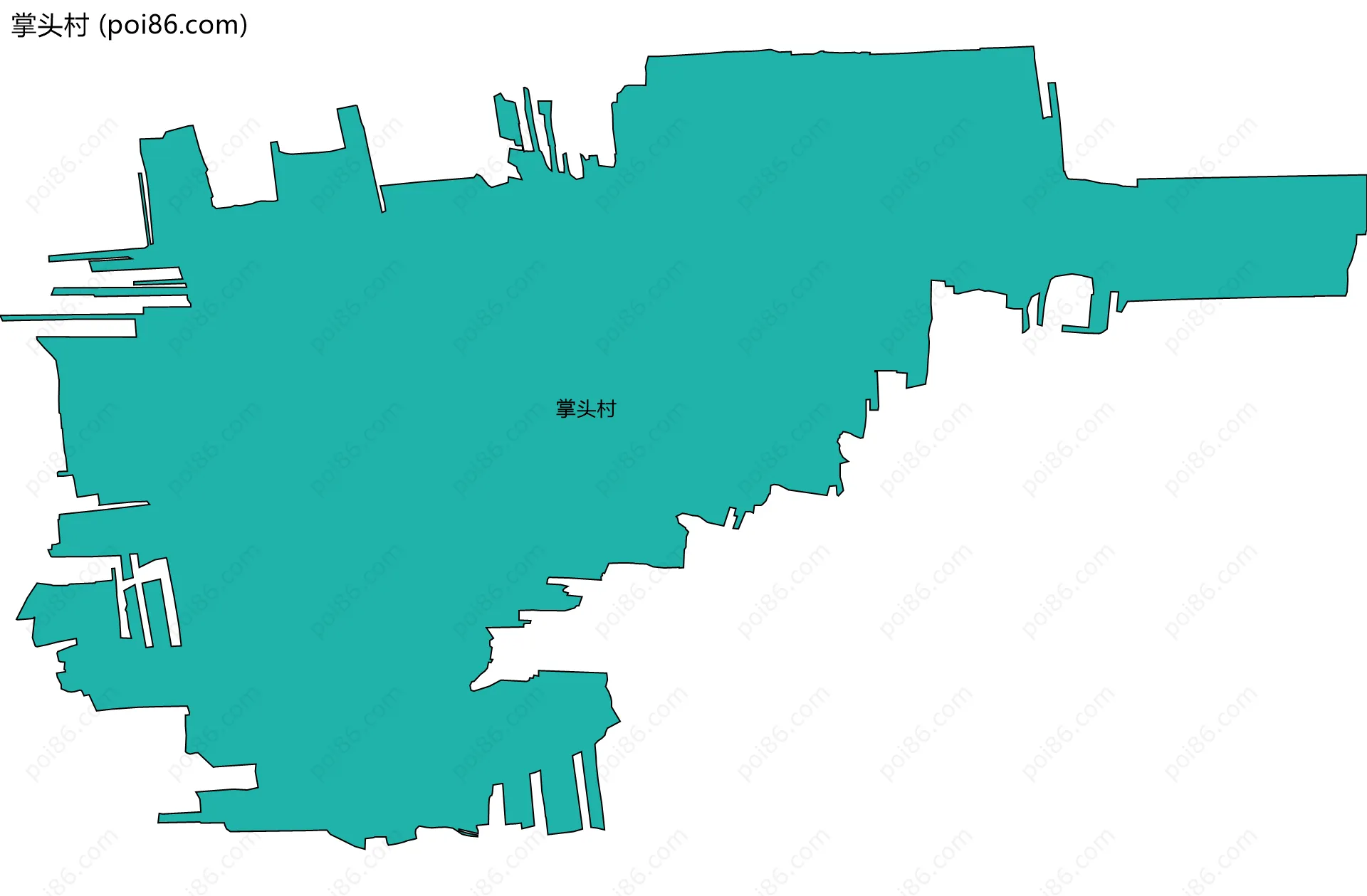 掌头村边界地图