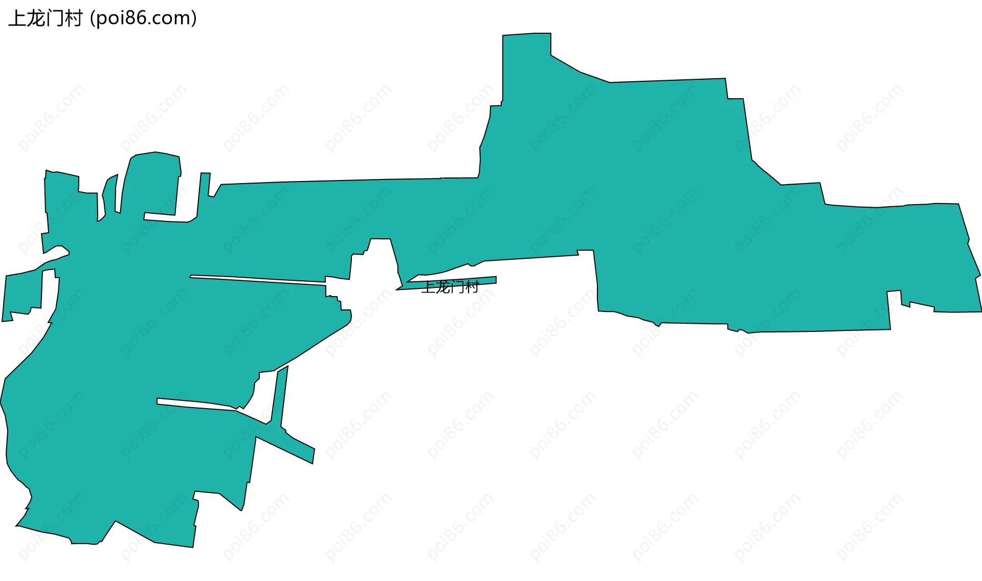 上龙门村边界地图