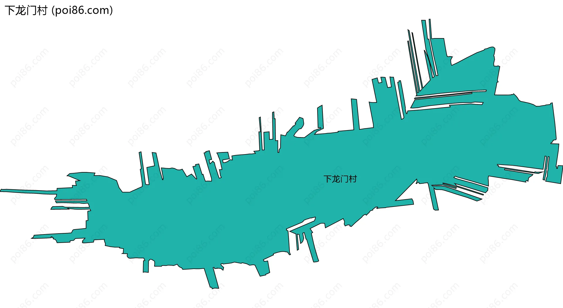 下龙门村边界地图