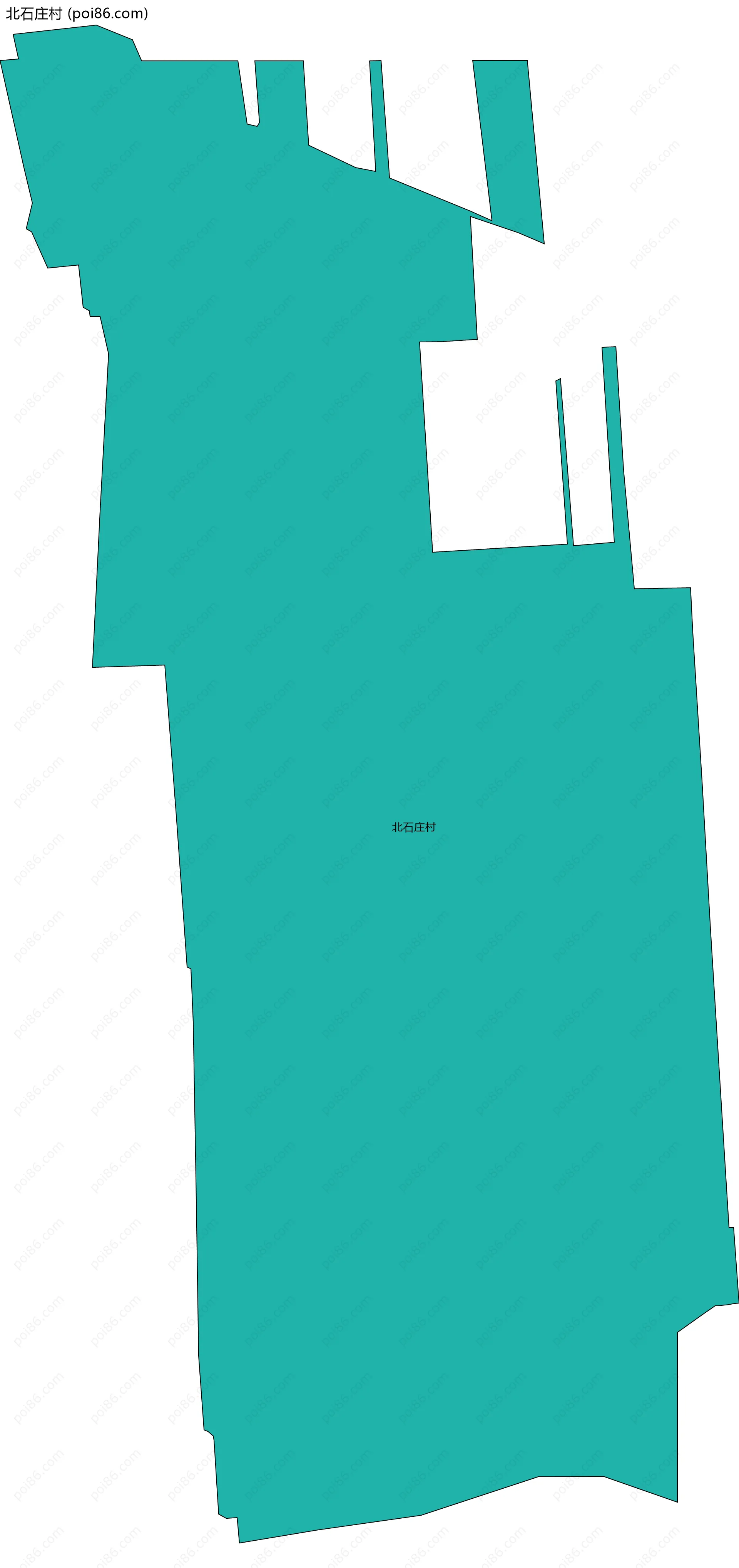 北石庄村边界地图