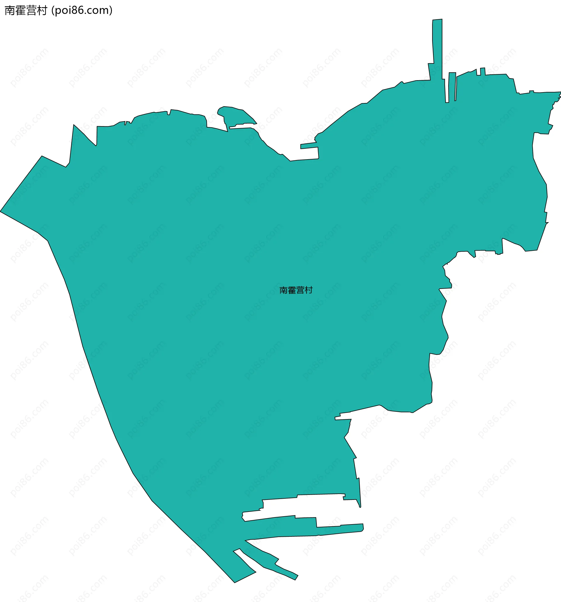 南霍营村边界地图