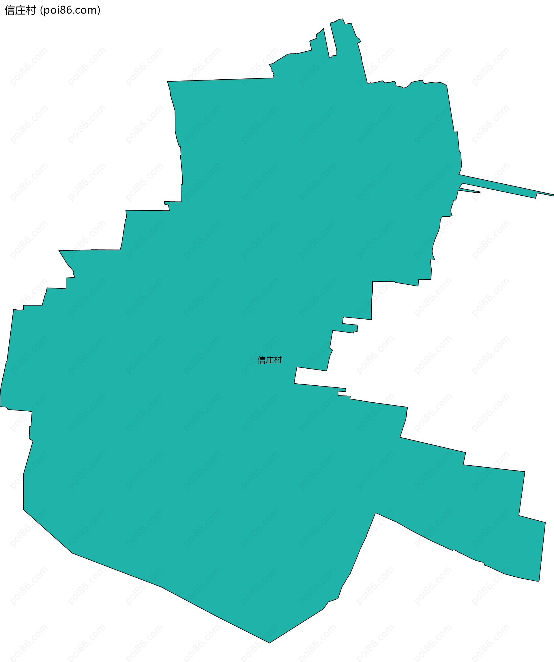 信庄村边界地图