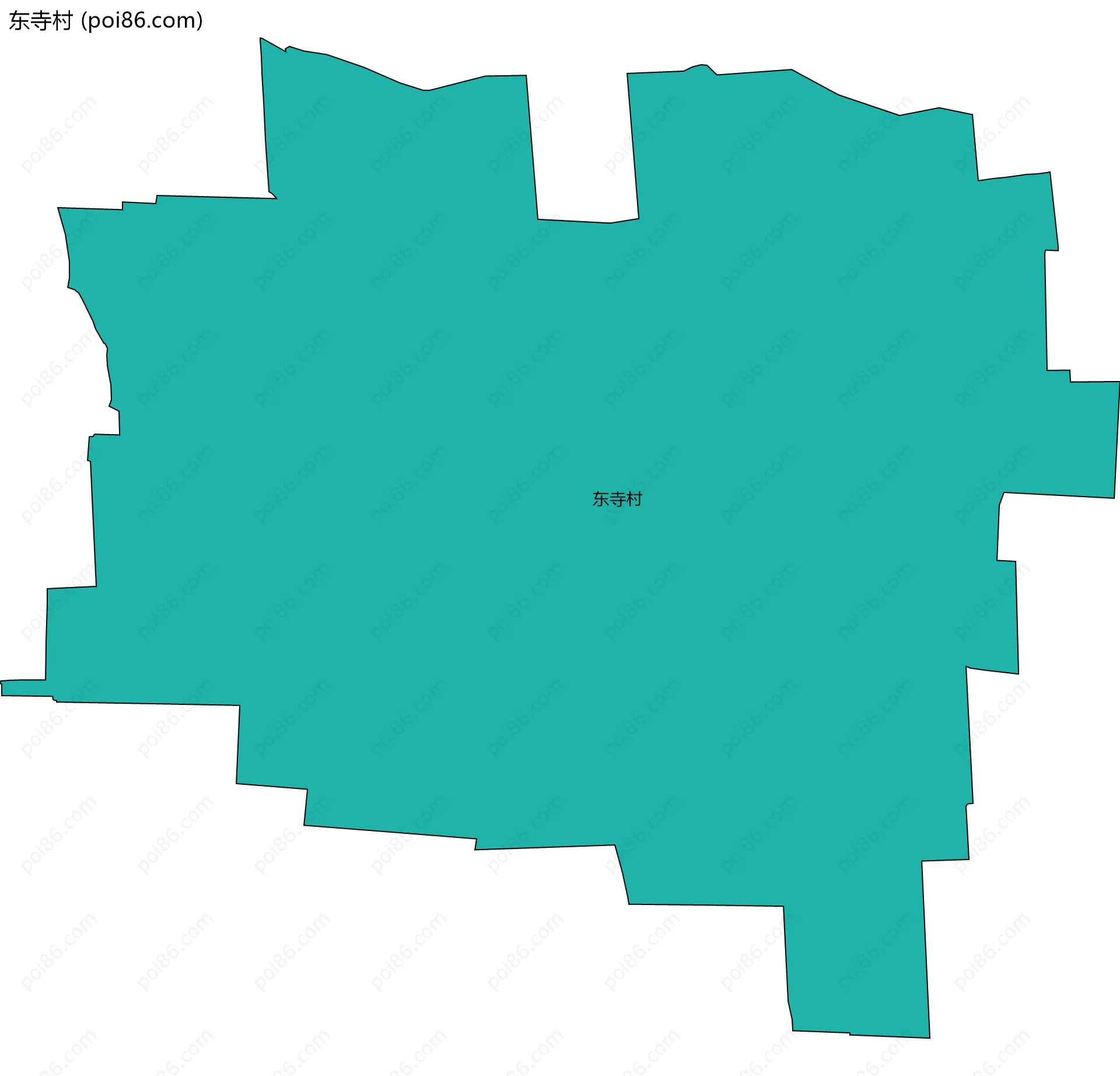 东寺村边界地图