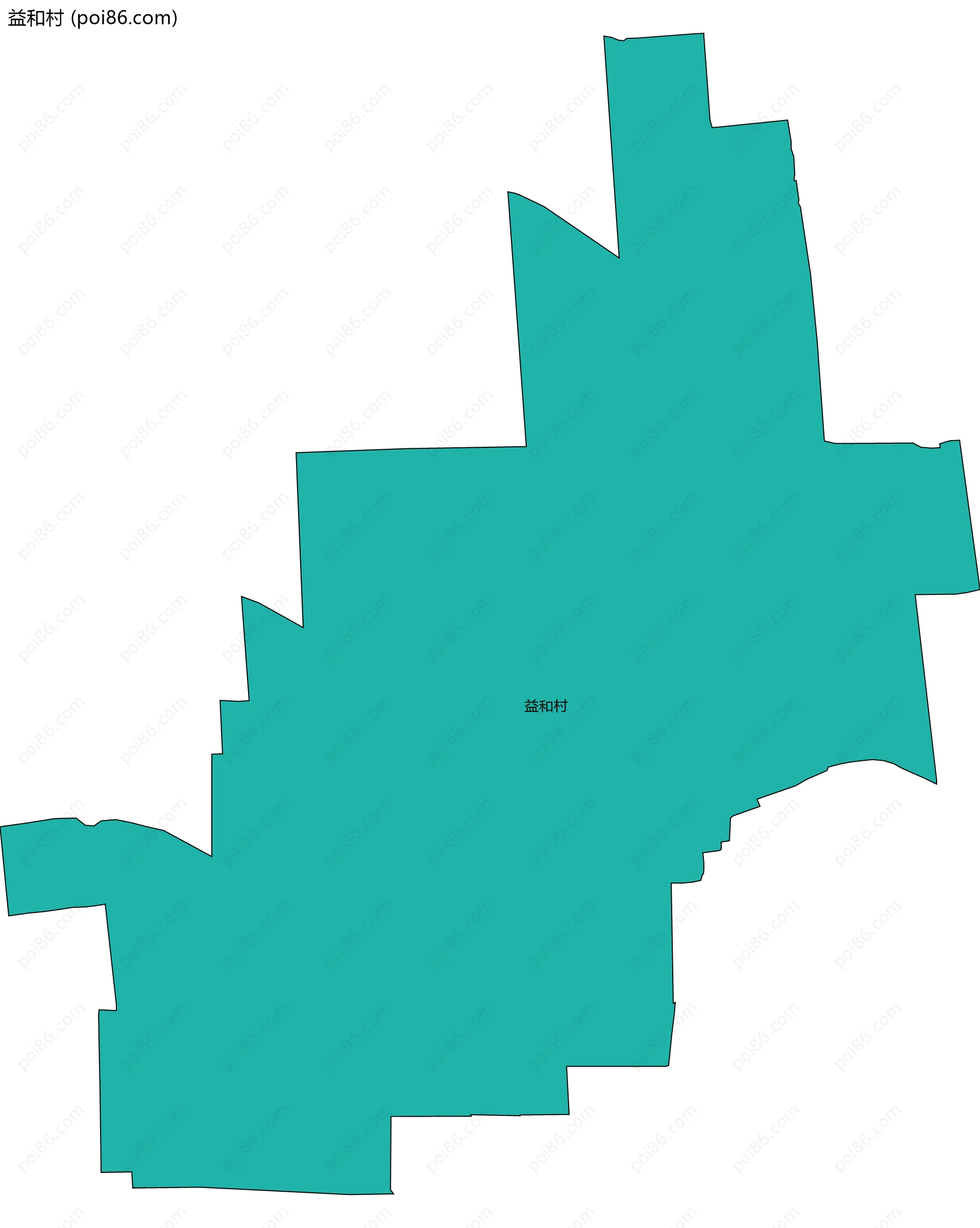 益和村边界地图
