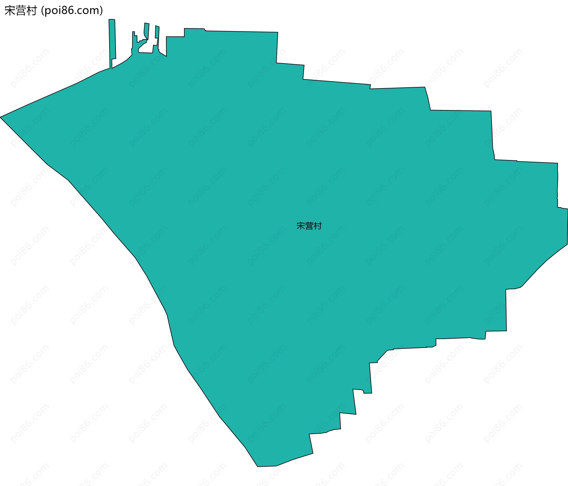 宋营村边界地图