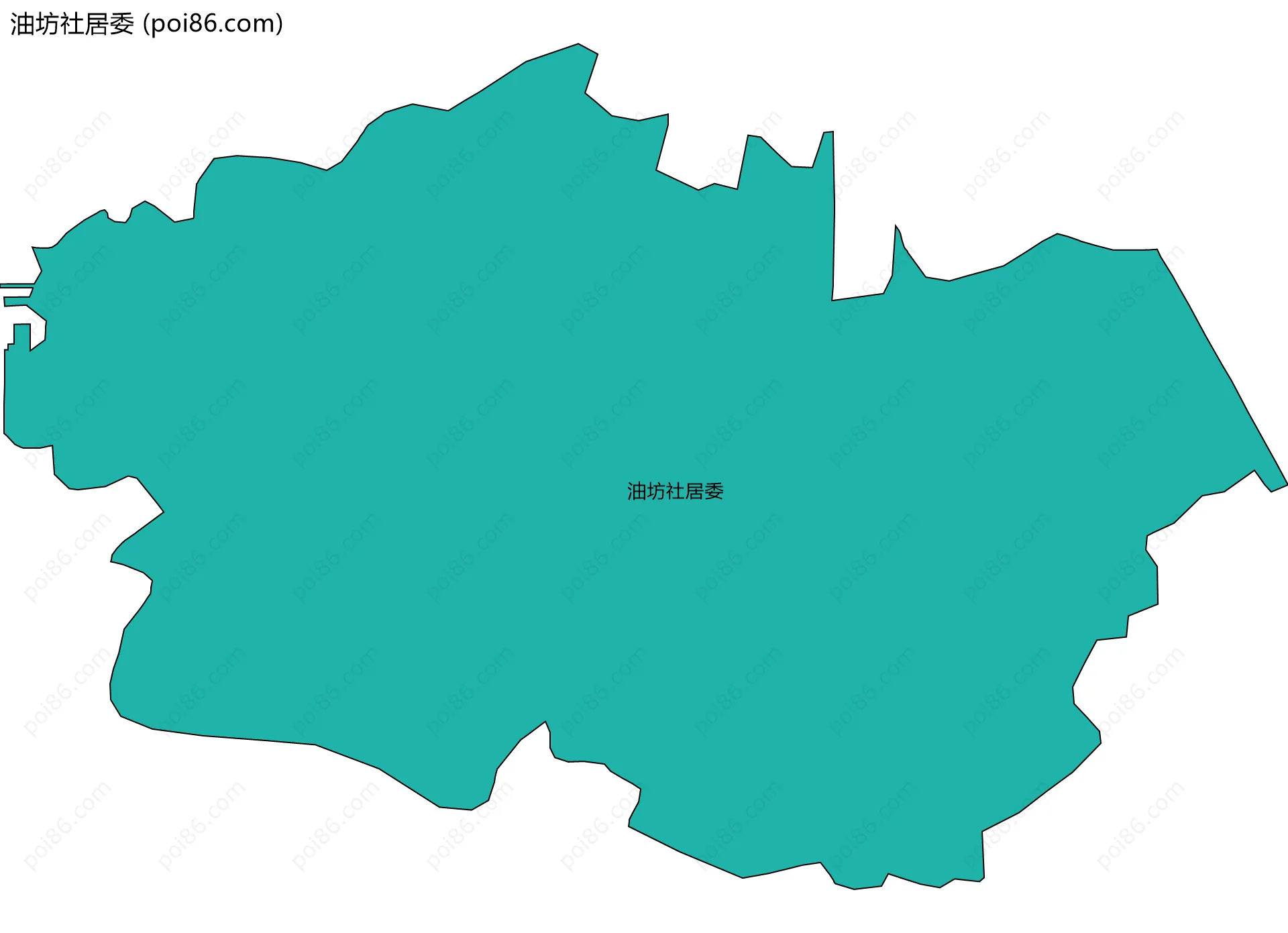 油坊社居委边界地图