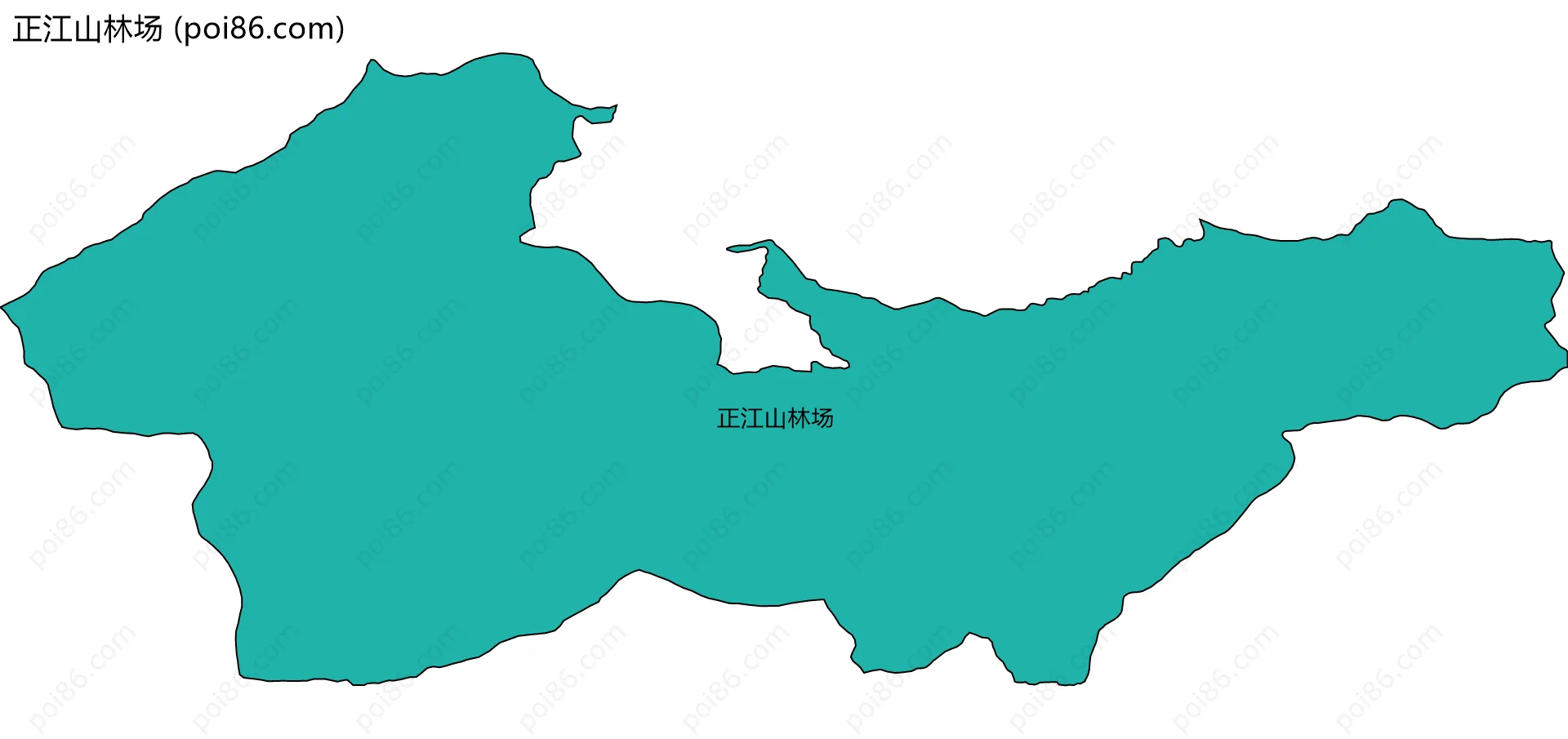 正江山林场边界地图